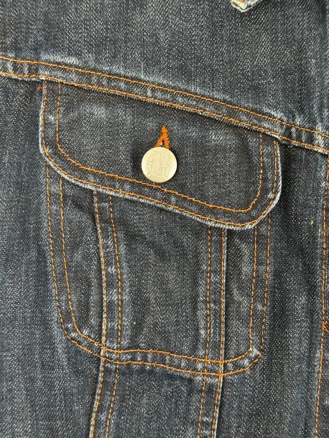 Jean Paul Gaultier 2000s Jean Paul Gaultier Blue Elastic Sleeveless Vest Denim Jacket Size S / US 4 / IT 40 - 8 Thumbnail