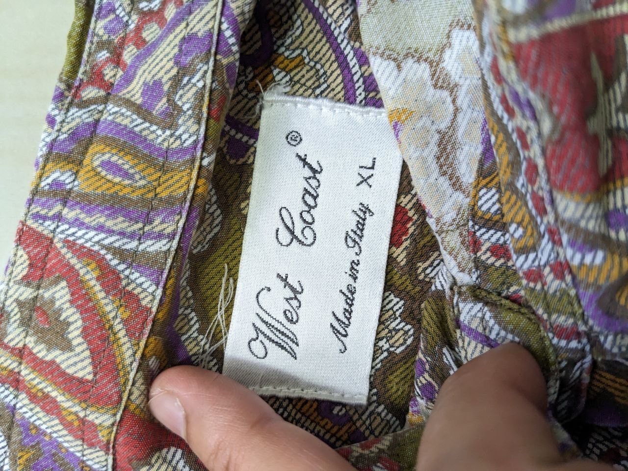 Vintage PREETY GREEN INSPIRED PAISLEY PATTERN BUTTON UP SHIRT Size US XL / EU 56 / 4 - 7 Thumbnail