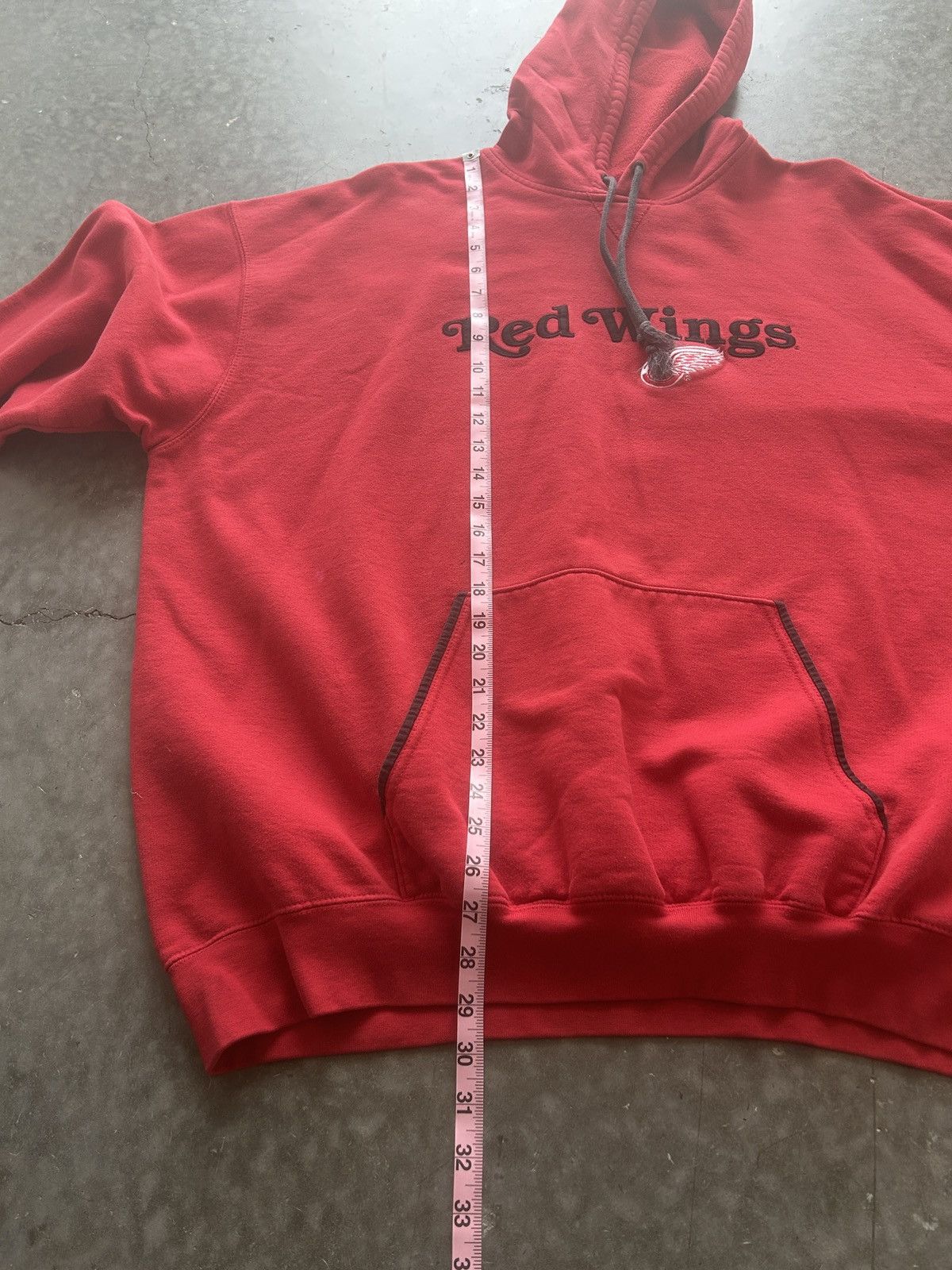 Lee × NHL × Vintage Vintage Y2K Detroit Red Wings Hoodie Embroidered Logo Baggy Size US XXL / EU 58 / 5 - 11 Thumbnail