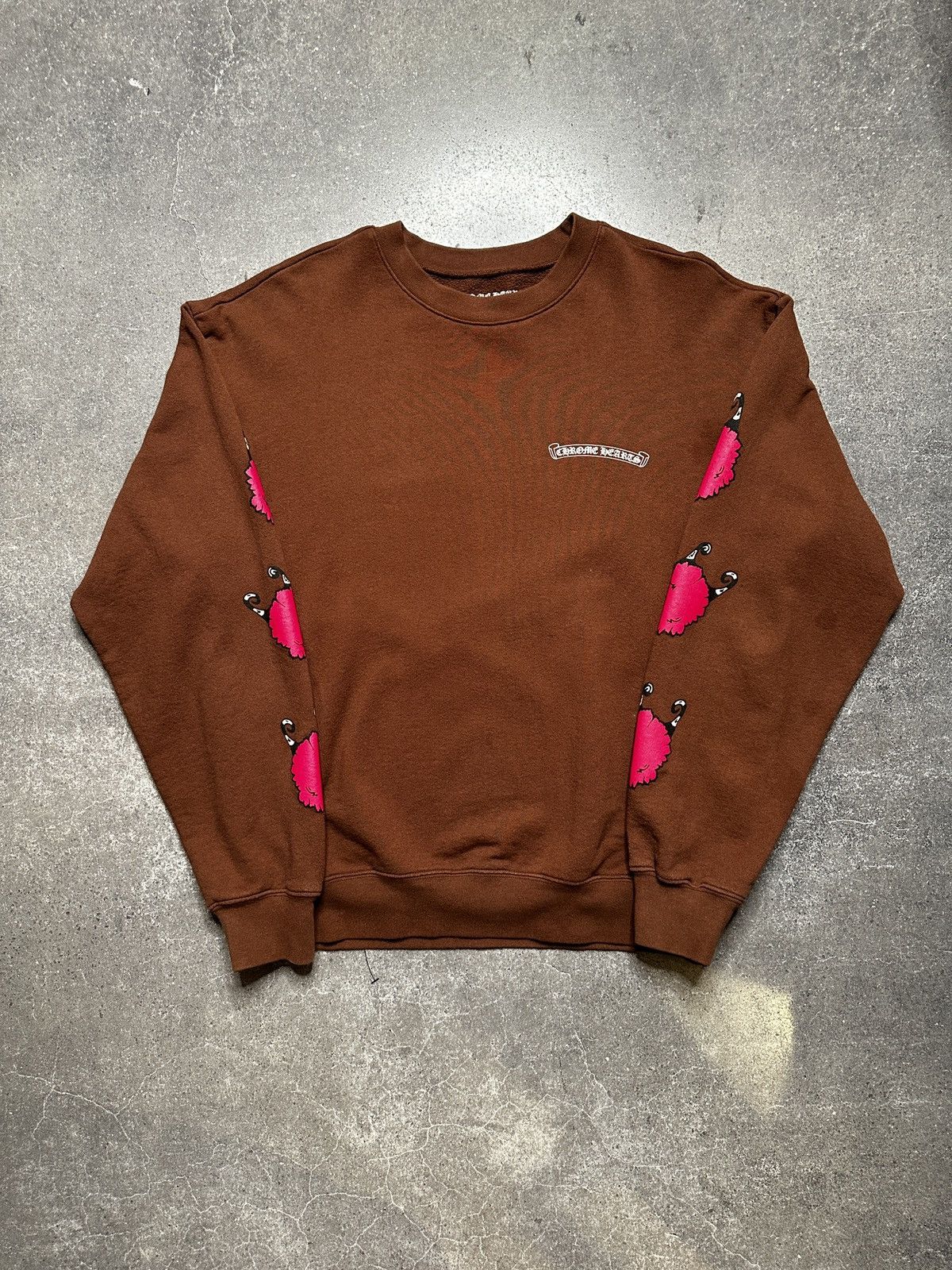 Chrome Hearts Chrome Hearts Matty Boy Structure Crewneck Sweatshirt Brown Size US L / EU 52-54 / 3 - 1 Thumbnail