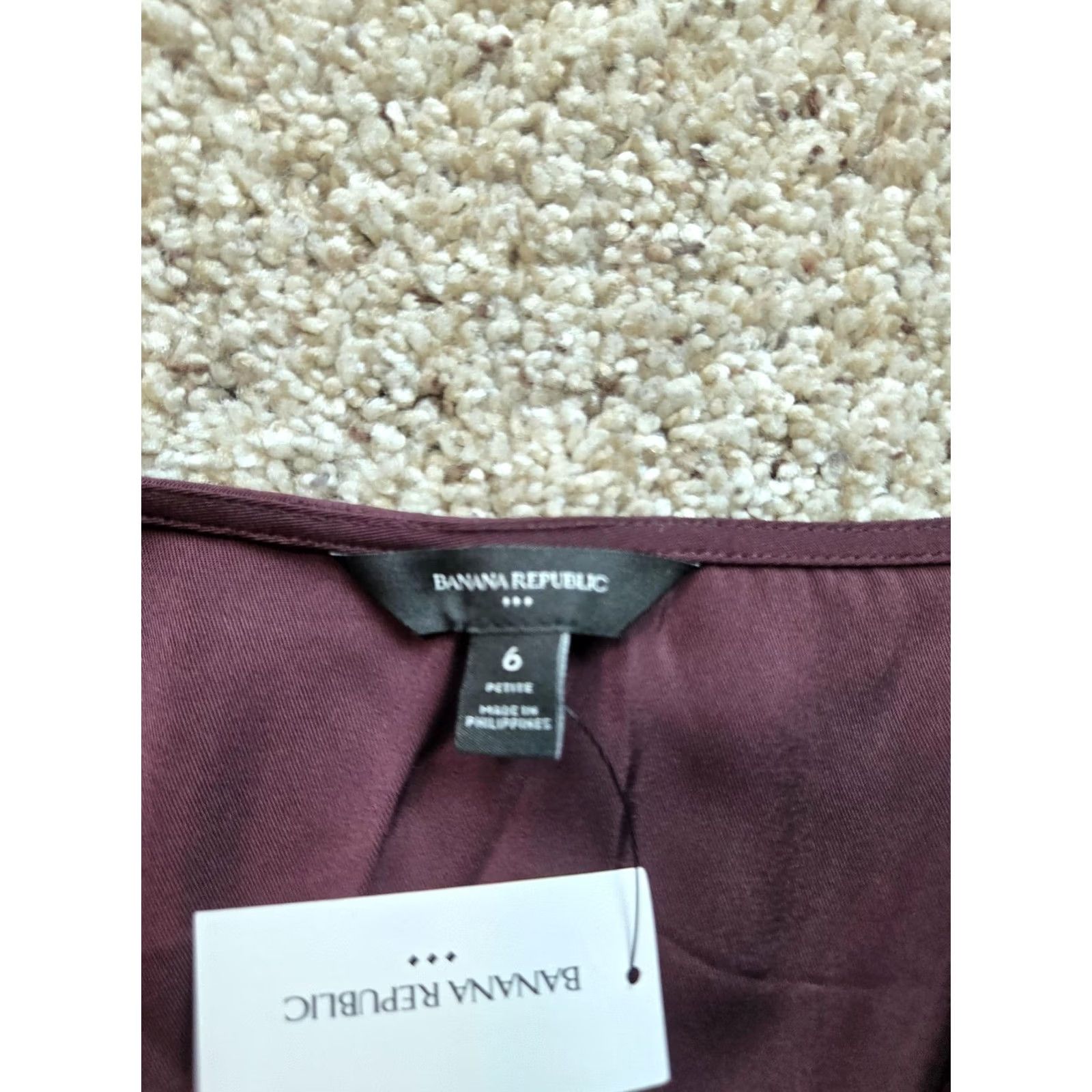 Banana Republic Banana Republic Dress Womens 6P Petite Purple Long Sleeve V-Neck NWT Fit & Flare Dress Size M / US 6-8 / IT 42-44 - 4 Thumbnail