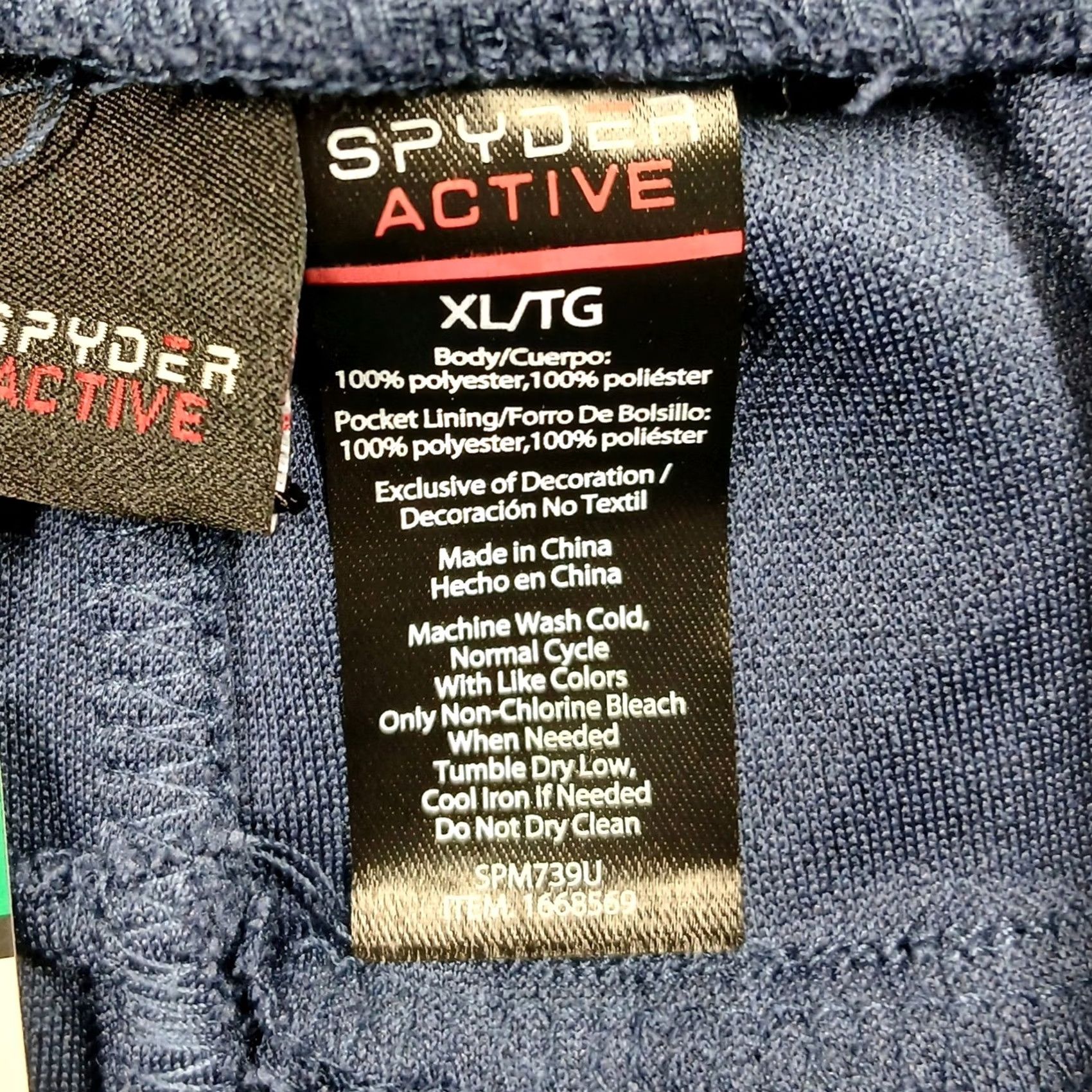 Spyder Spyder Active Joggers Pants Men's XL Blue NWT Drawstring Elastic Waist Moisture Wicking Athletic Jogger Training Casual Size US 36 / EU 52 - 7 Thumbnail