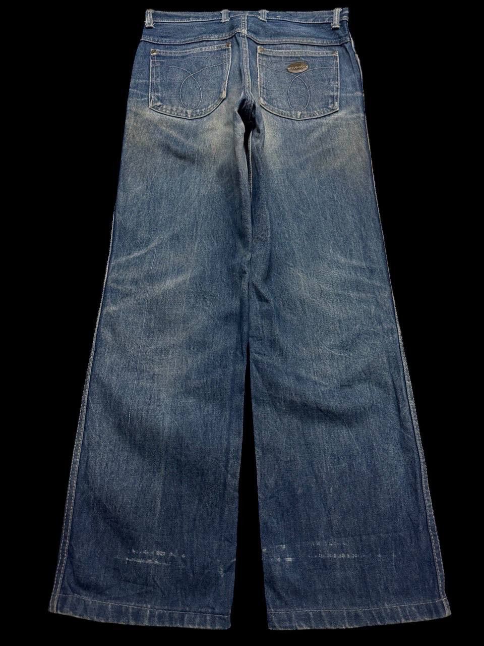 Japanese Brand BAGGY 90s Blue Way Rusty Mudwash Sick Style Distressed Jeans Size US 29 - 13 Thumbnail