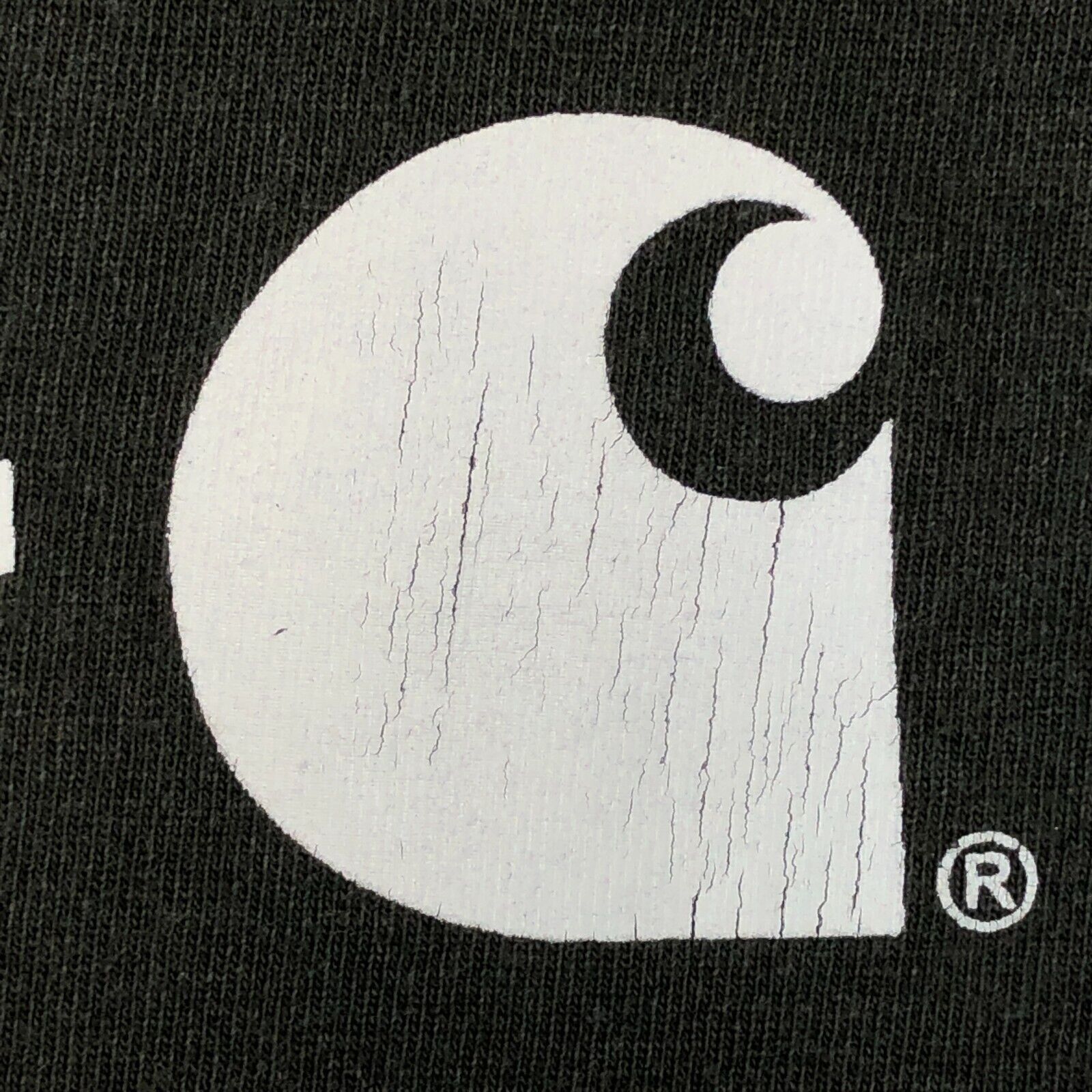 Carhartt × Vintage Carhartt Logo Spellout Dark Green Original Fit Basic Tee XL Size US XL / EU 56 / 4 - 4 Thumbnail