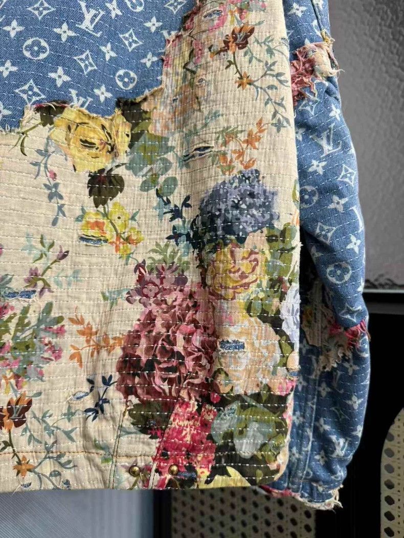 @xyz【正規品／美品】ルイヴィトン フラワー柄ジャケット Louis Vuitton Louis Vuitton Cotton jacket full of flowers, old
