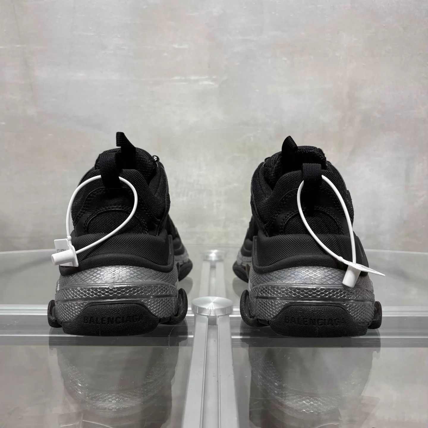 Balenciaga Balenciaga BLCG Triple S Black Silver Women's 36 Size US 5.5 / IT 35.5 - 6 Thumbnail