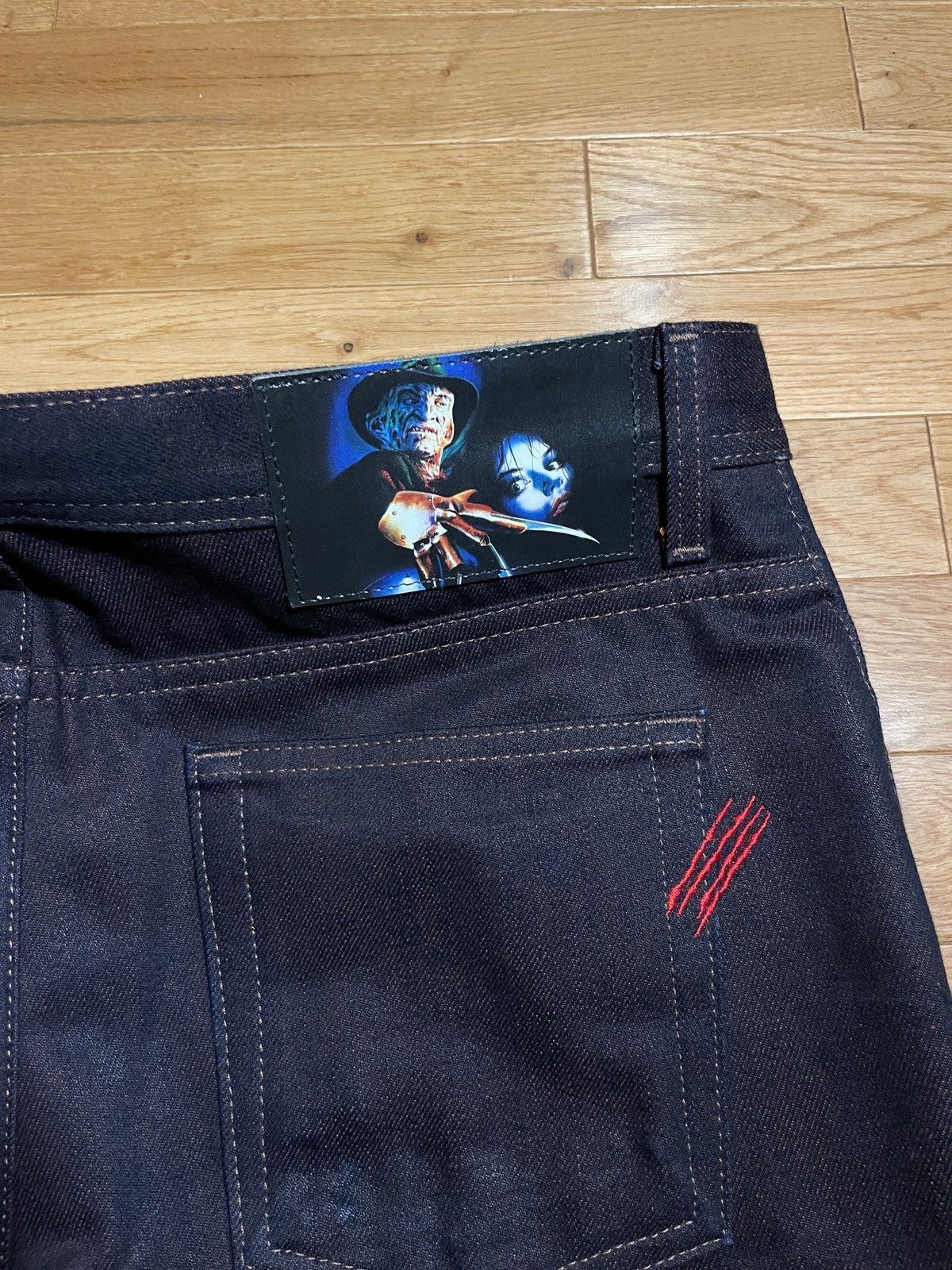 Naked & Famous Naked&Famous x NightmareOnElmSt FreddyKrueger Selvedge Denim Size US 33 - 3 Thumbnail