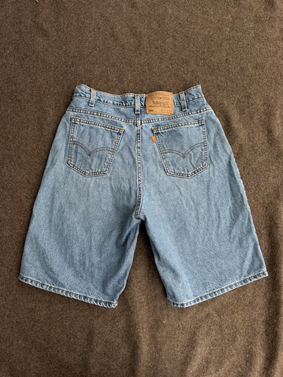 Levi's Levi’s 560 Orange Tab Made in USA Shorts Size US 33 - 4 Thumbnail