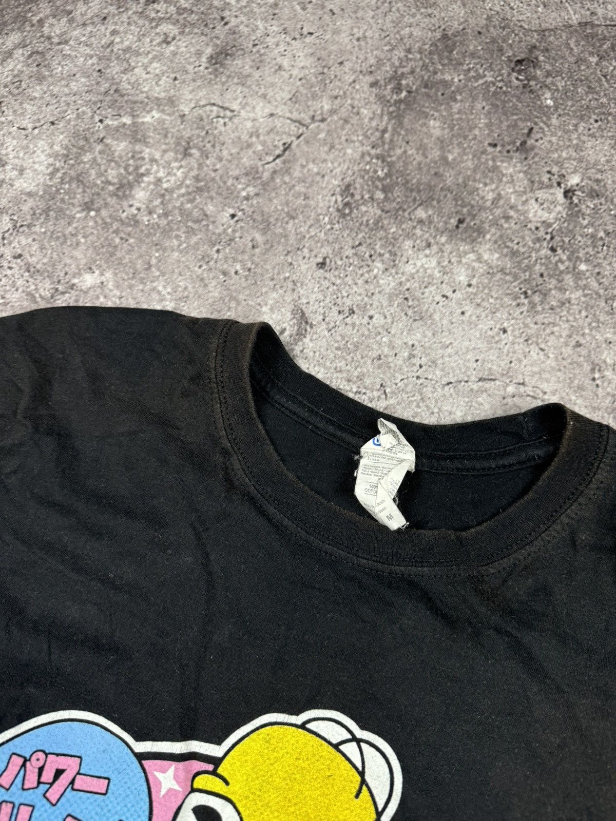 Japanese Brand × The Simpsons × Vintage Vintage Simpson Homer Japanesse symbol Faded t shirt Size US M / EU 48-50 / 2 - 3 Thumbnail