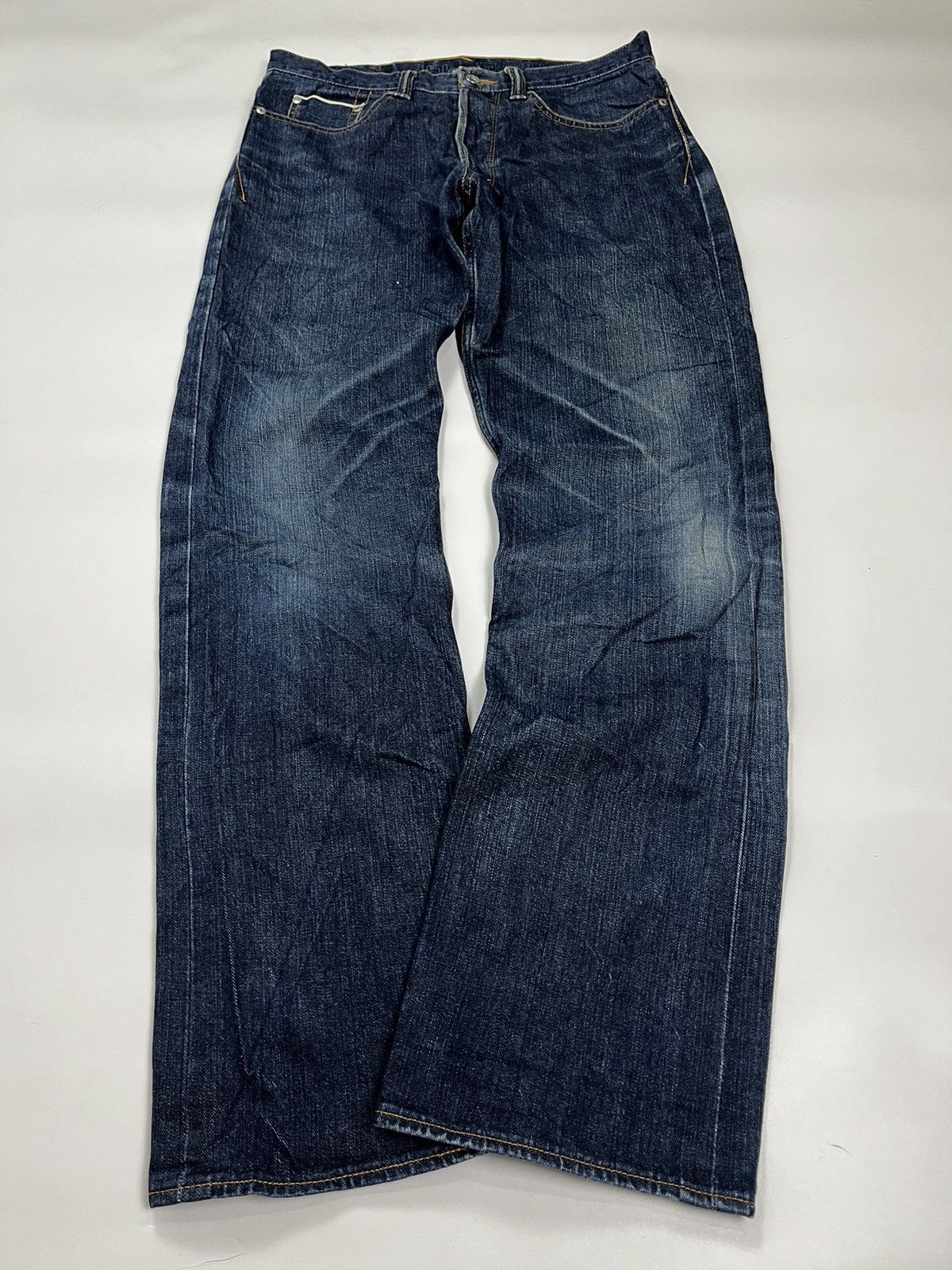 Japanese Brand selvedge kicking mule japan jeans pant Size US 33 - 2 Thumbnail