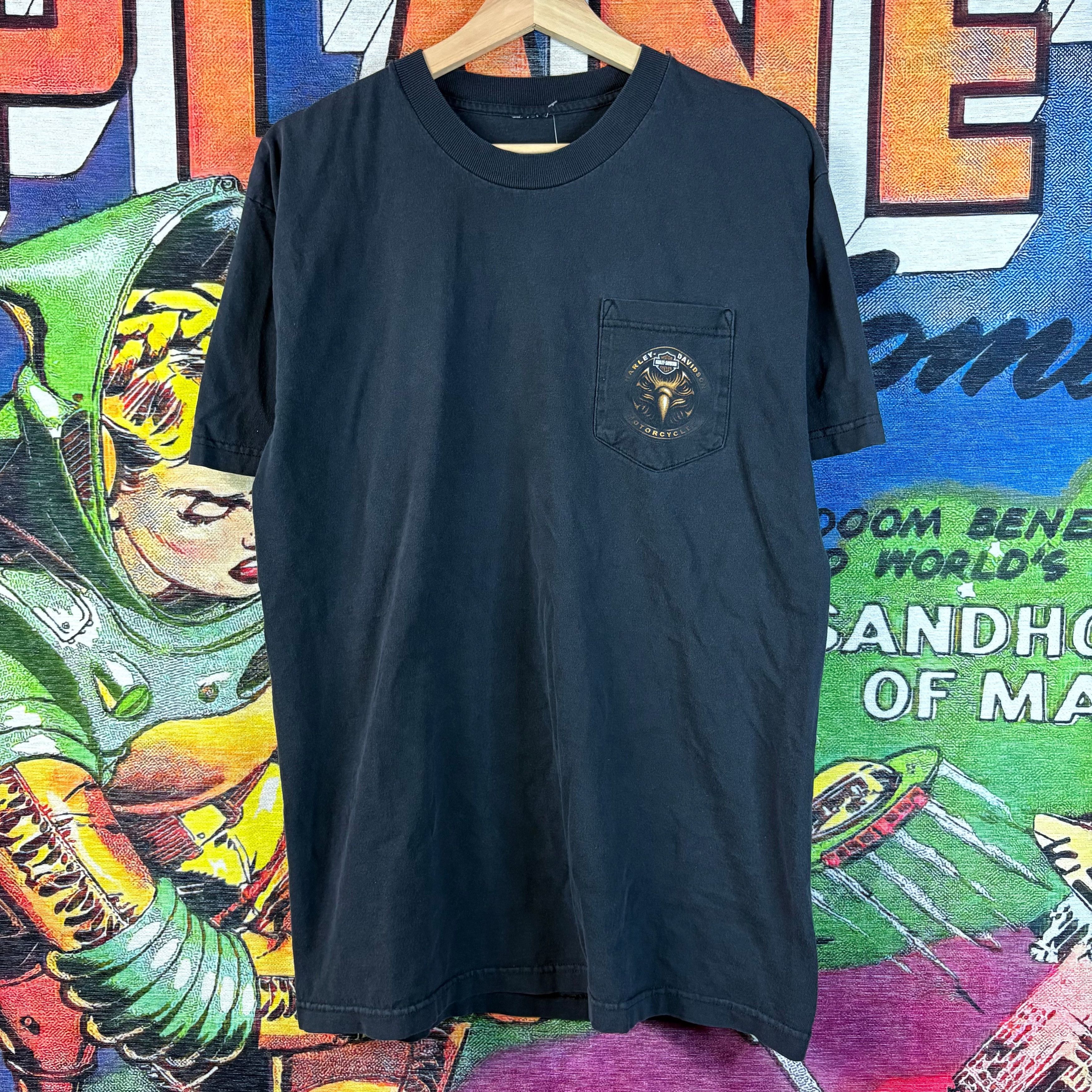 Vintage Y2K 2004 Harley Davidson Orange County, Irvine, CA Tee Size US L / EU 52-54 / 3 - 1 Thumbnail