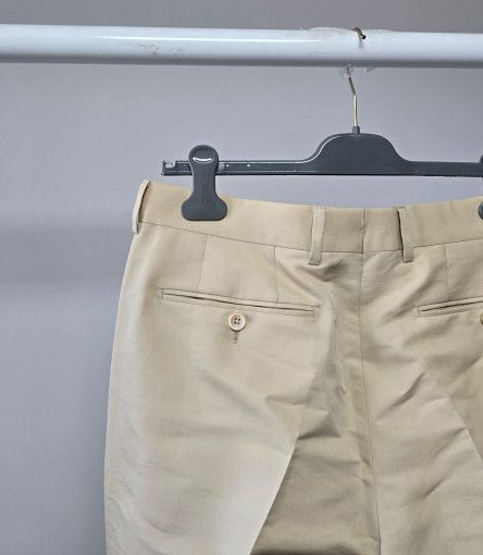 Tom Ford o1sm1stk0824 Atticus Silk Cotton Poplin Pant in Light Beige Size US 30 / EU 46 - 3 Thumbnail