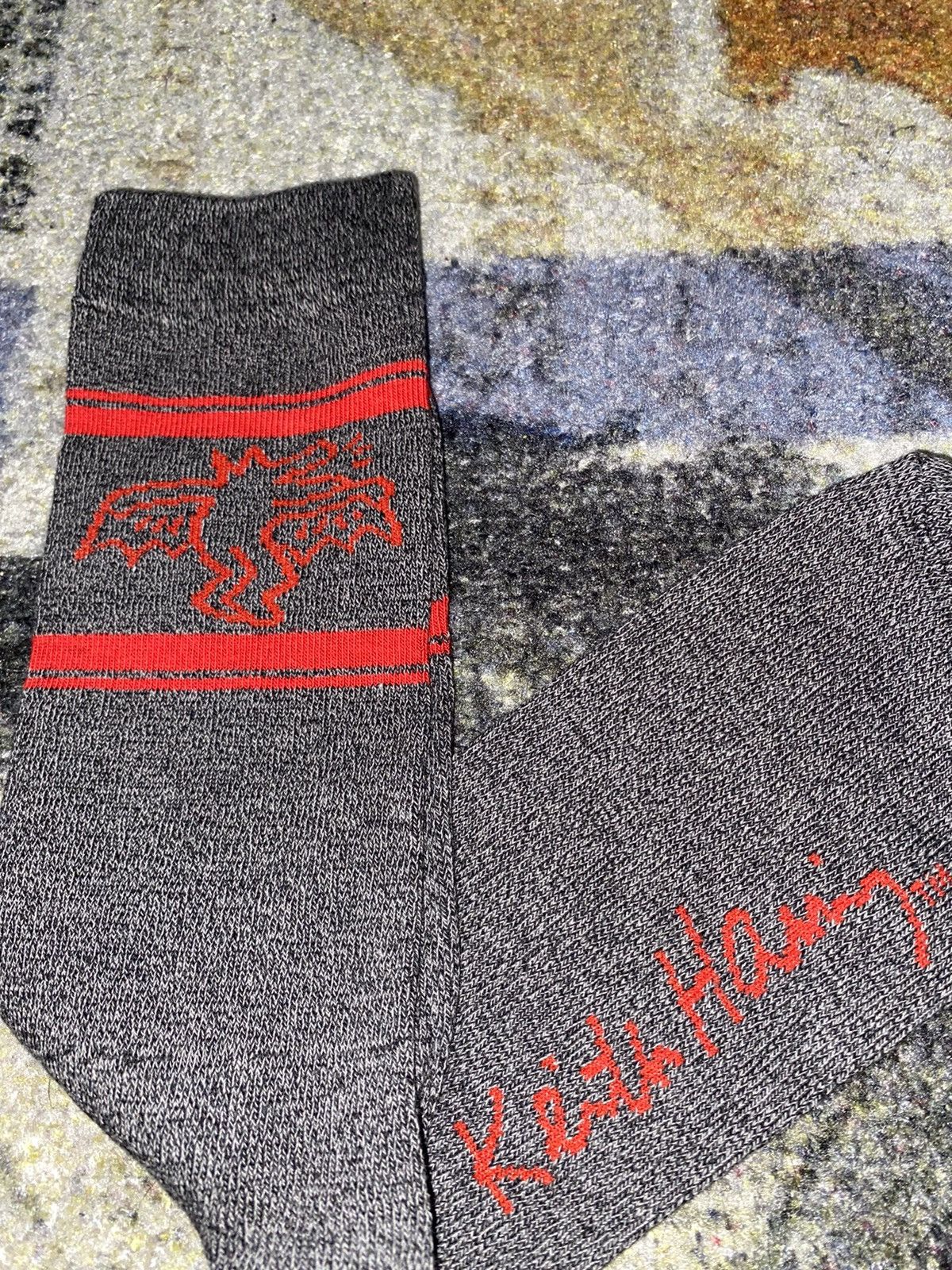 Keith Haring Keith Haring Crew Socks (1 Pair) Size ONE SIZE - 2 Thumbnail