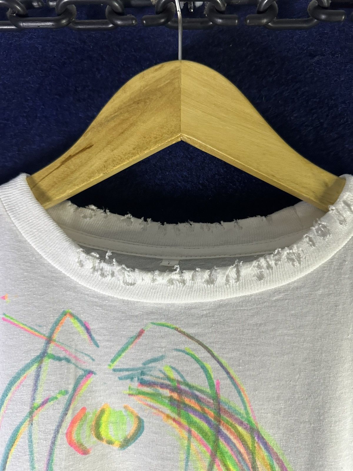 Vintage Unbranded Vintage Distressed Summer Art Scribbles Tshirt Size US L / EU 52-54 / 3 - 4 Thumbnail