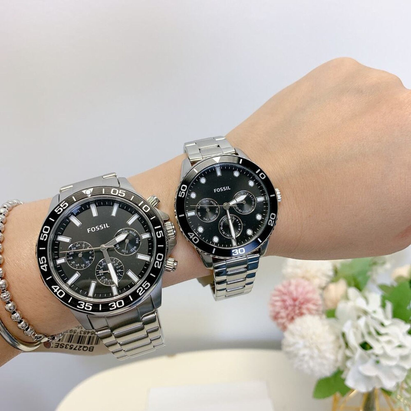 Fossil Fossil BQ2753SET His and Hers Multifunction Stainless Watch Size ONE SIZE - 1 Thumbnail
