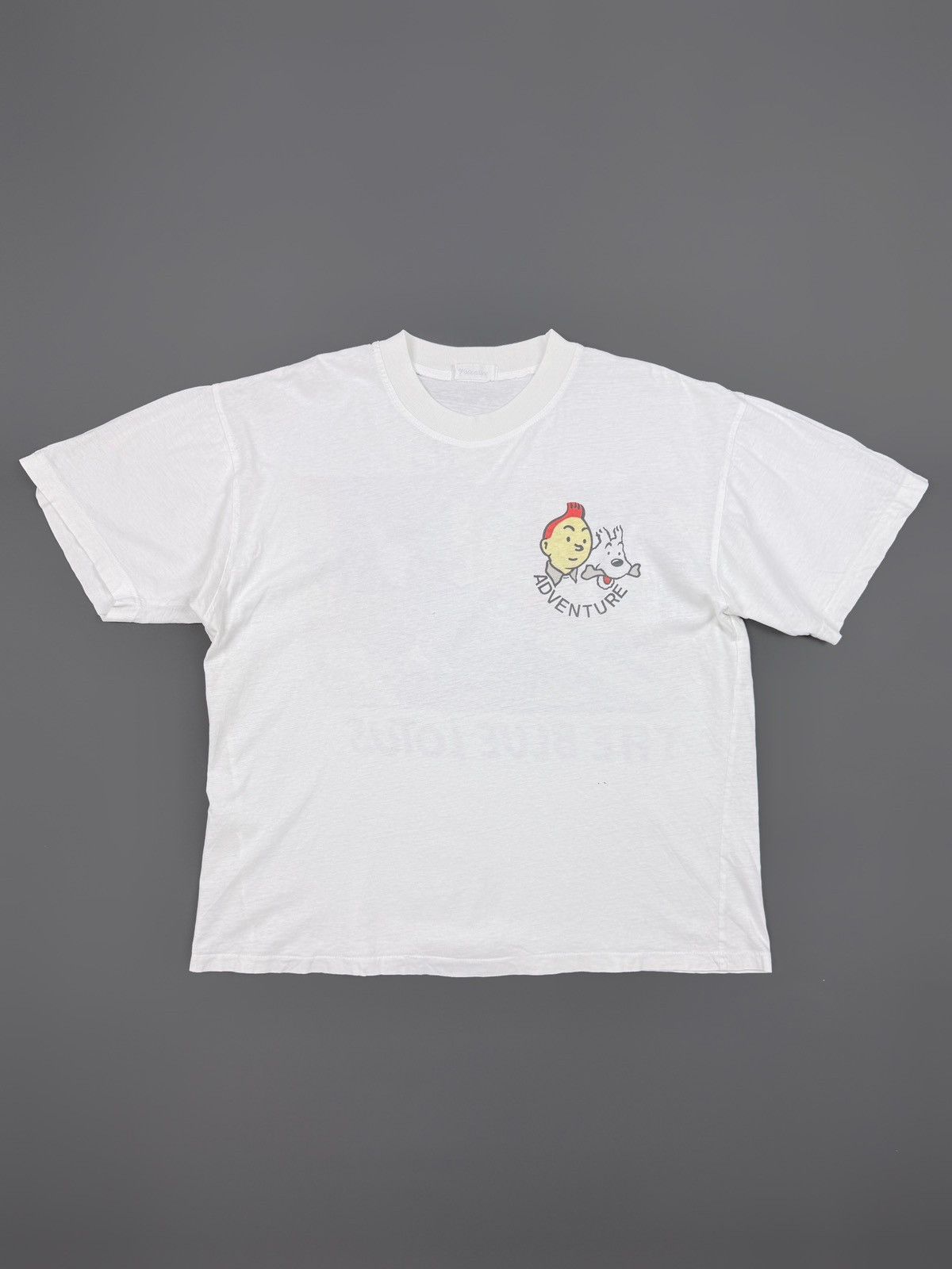 Vintage 1990’s Vintage Tin Tin The Blue Lotus Graphic Boxy Tee Size US S / EU 44-46 / 1 - 1 Thumbnail