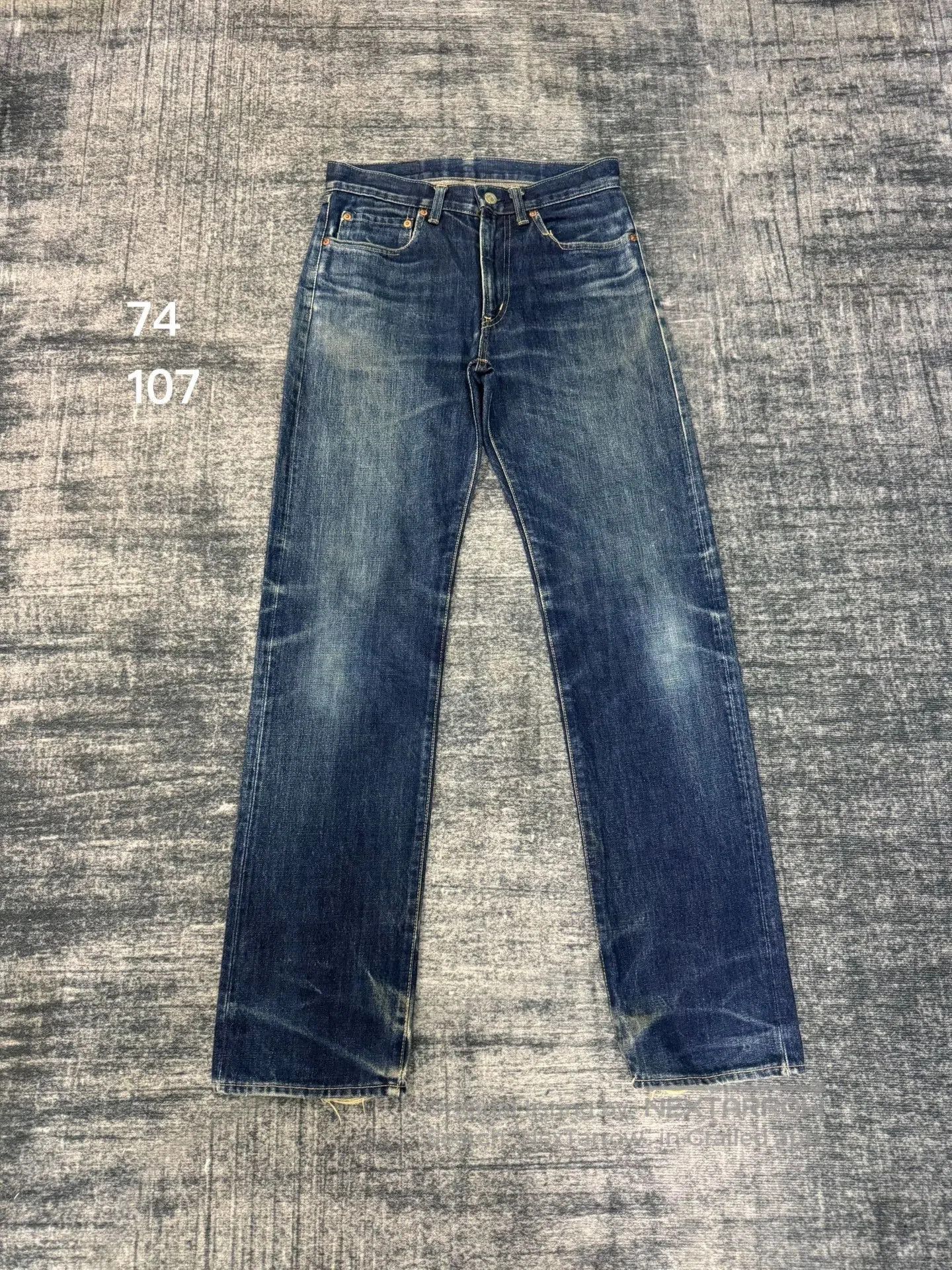 Vintage Vintage Blue Blue 00s Washed Jeans. Size US 29 - 1 Thumbnail