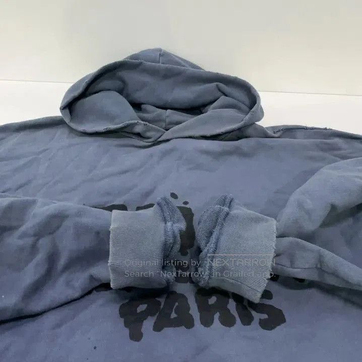 Balenciaga Balenciaga Blue Logo Print Long Sleeve Hoodie. Size US S / EU 44-46 / 1 - 3 Thumbnail