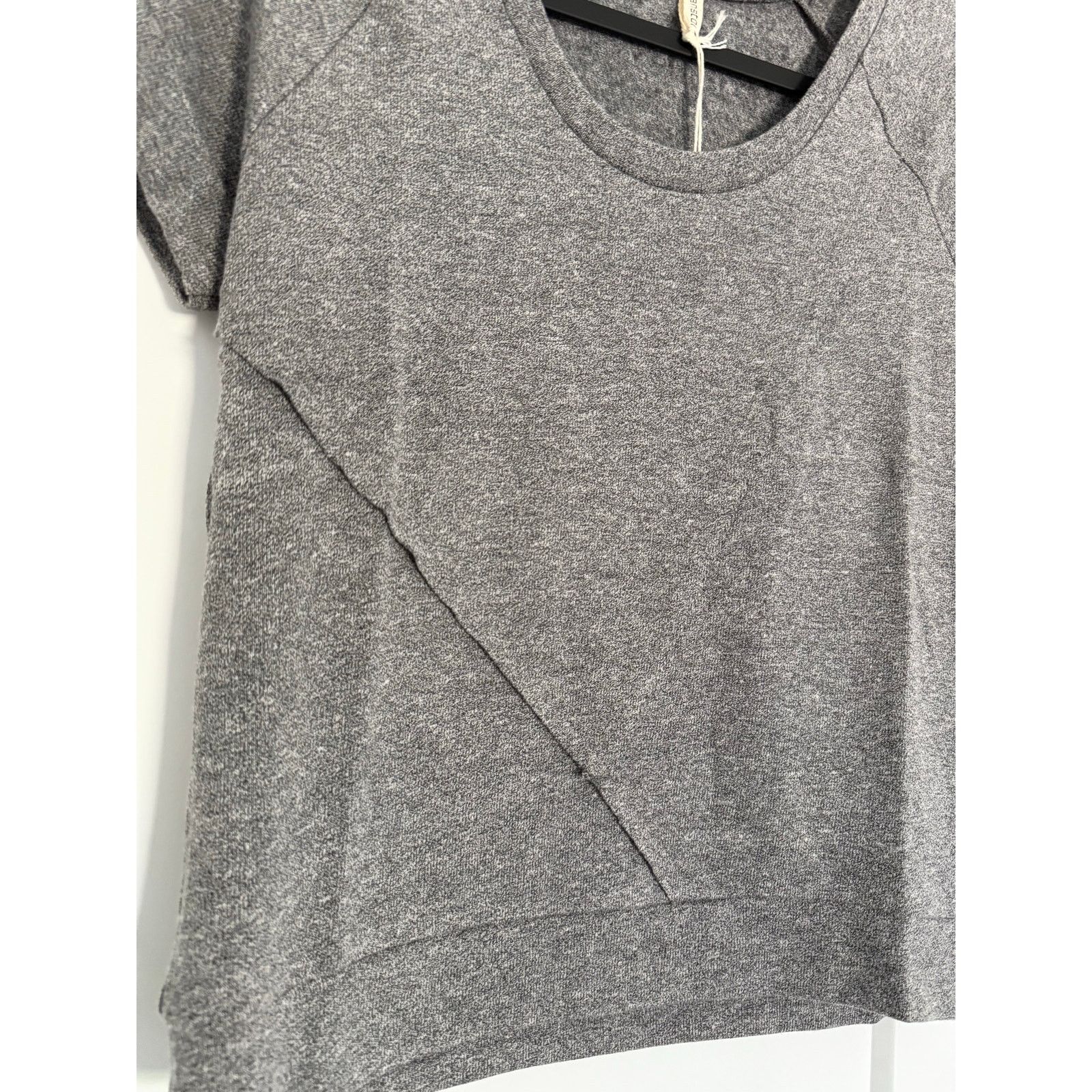 REVOLVE $160 New Lanston Revolve Raglan Sweatshirt Tee - Grey XS Size XS / US 0-2 / IT 36-38 - 2 Thumbnail