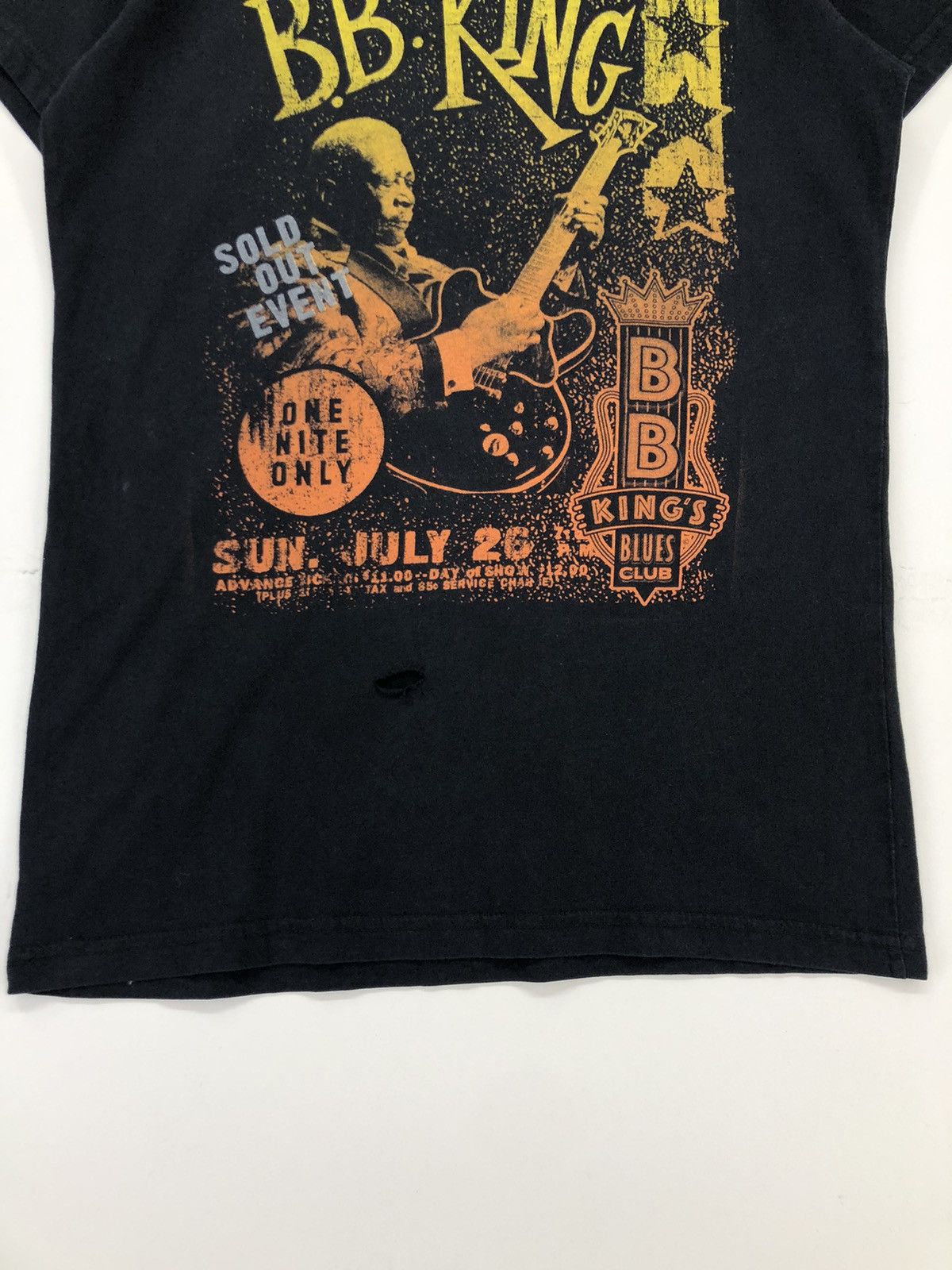 Band Tees Bb King Tour Jazz Big Print Distressed Tshirt Size S / US 4 / IT 40 - 6 Thumbnail