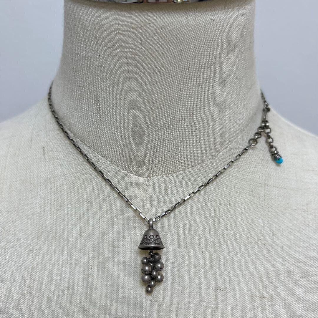 Japanese Brand Silver Bell Turquoise Necklace Size ONE SIZE - 1 Thumbnail