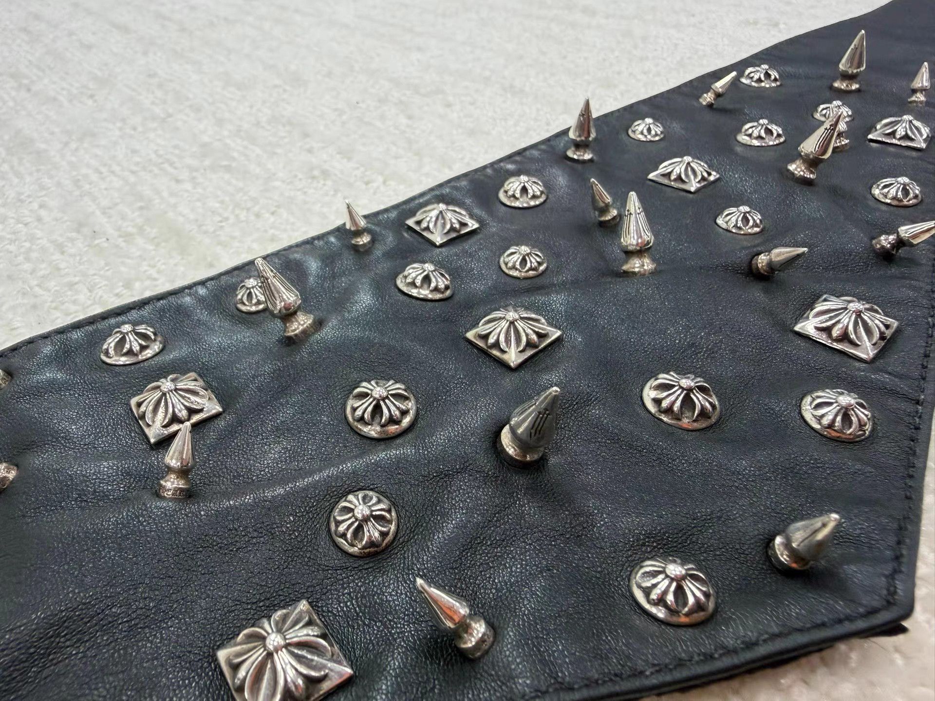 Chrome Hearts Chrome Hearts Full Silver Embellished Scarf & Face Mask K2 Size ONE SIZE - 6 Thumbnail