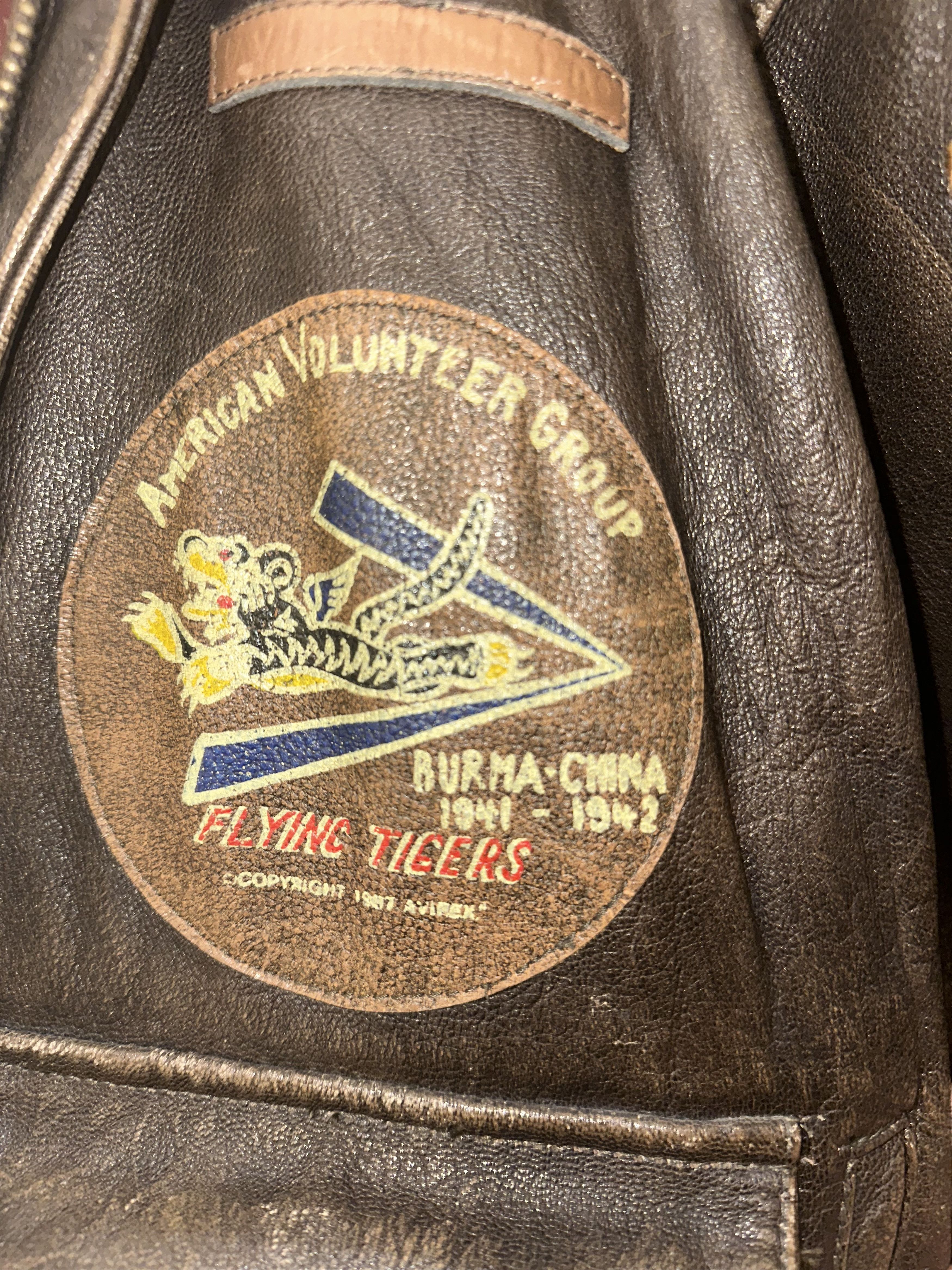 Leather Avirex Type A-2 Flying Tigers Leather Flight Jacket Goatskin Size US M / EU 48-50 / 2 - 4 Thumbnail