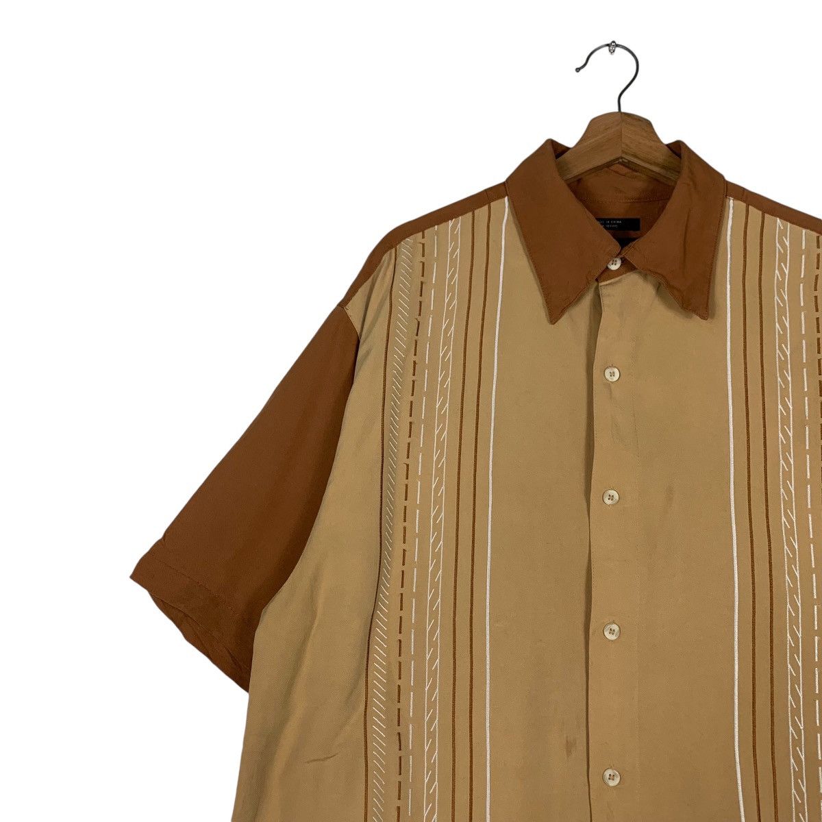 Vintage METAFUORI Hybrid Short Sleeve Button Shirt #1423-C64 Size US L / EU 52-54 / 3 - 6 Thumbnail