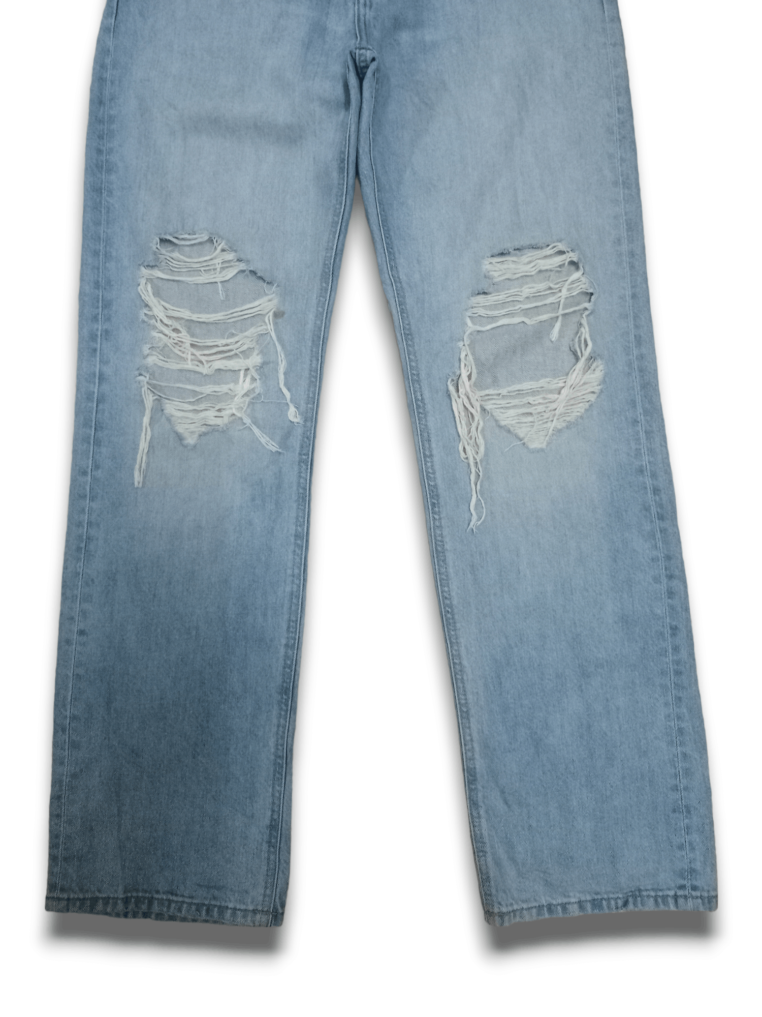 Uniqlo Vintage Japanese Uniqlo High Rise Distressed Loose Jeans Size US 29 - 8 Thumbnail