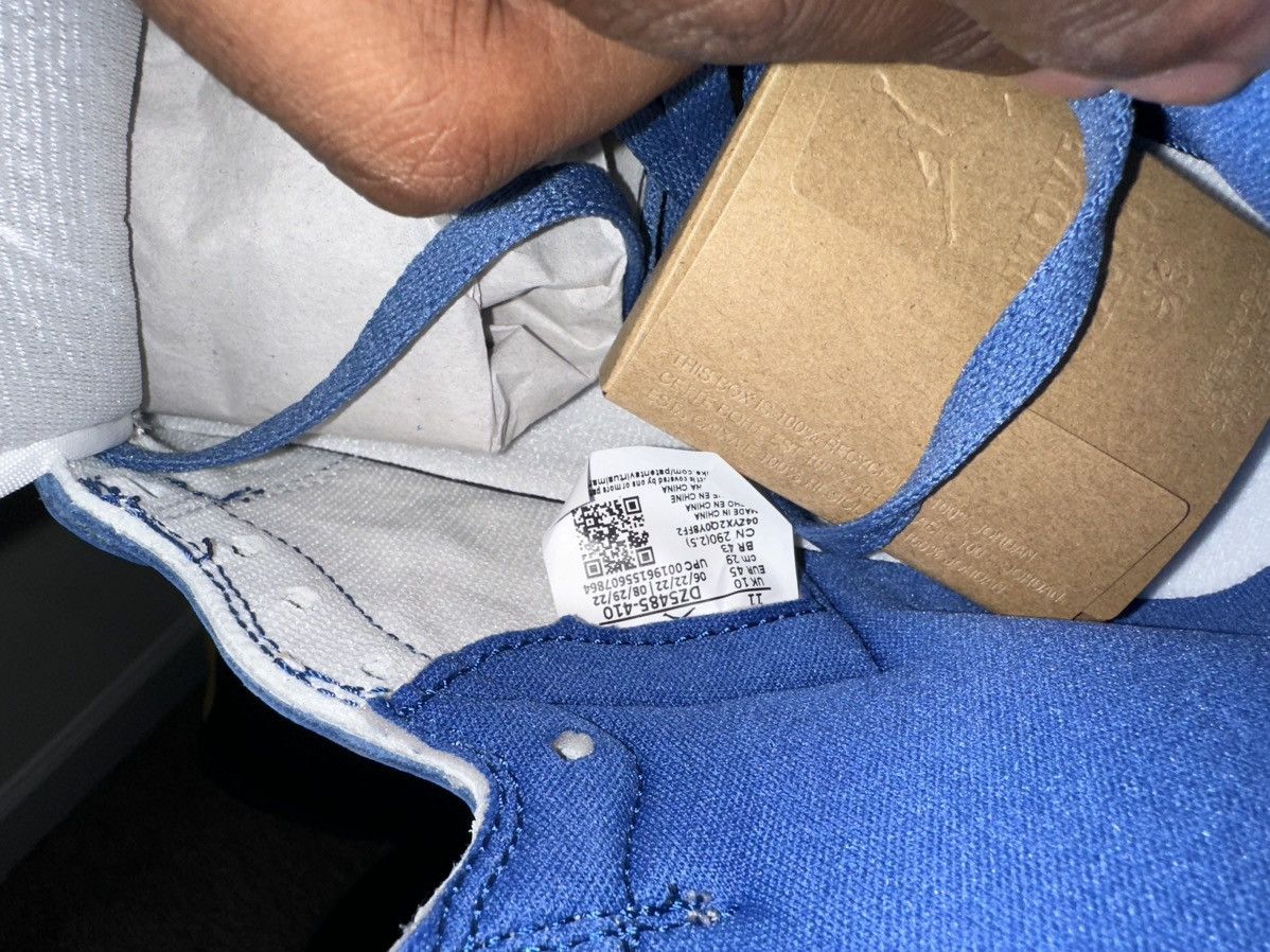 Jordan Brand Jordan 1 True Blue Size US 11 / EU 44 - 6 Thumbnail