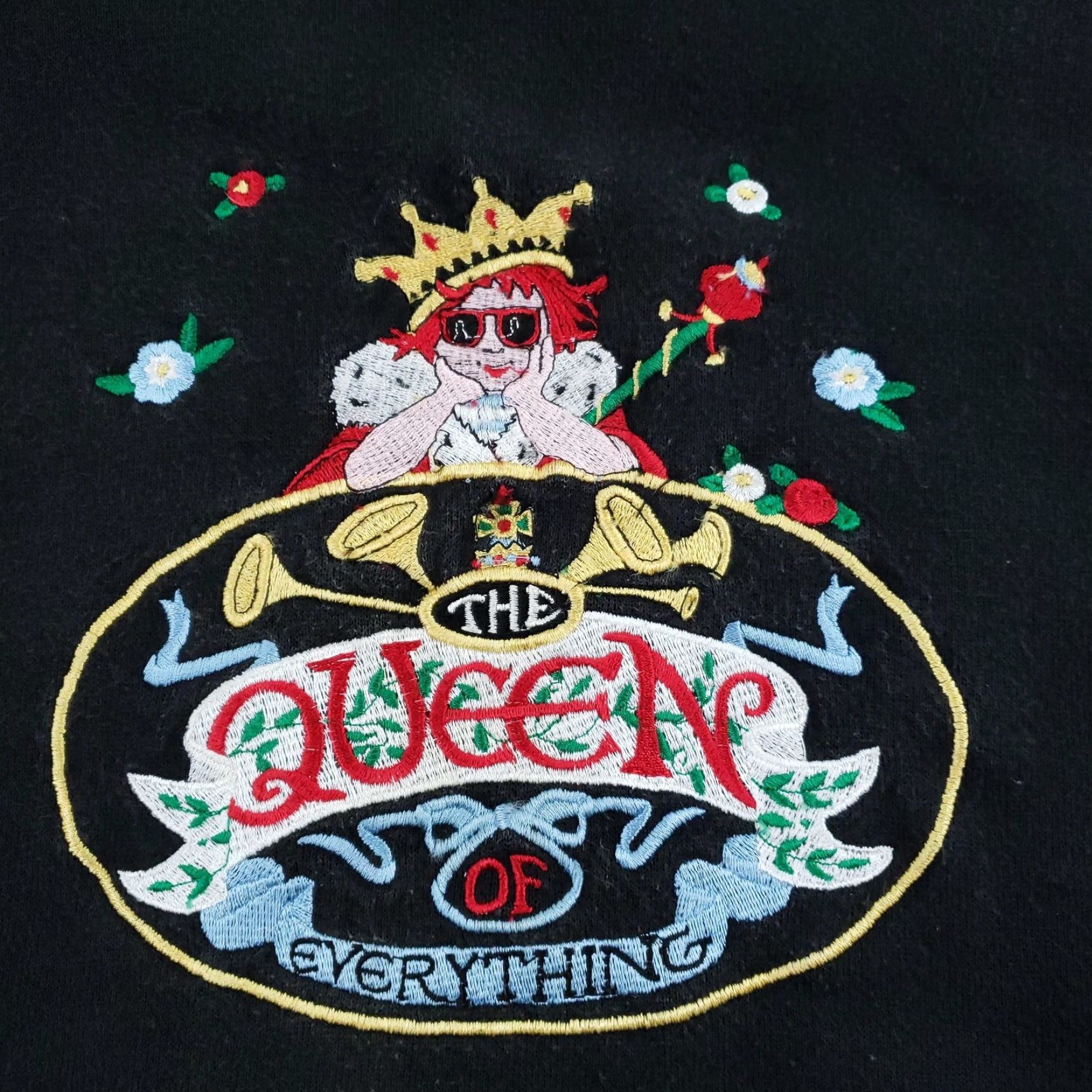 Vintage VINTAGE Mary Engelbreit Sweatshirt Womens XL Black Crewneck Queen of Everything Size XL / US 12-14 / IT 48-50 - 5 Thumbnail