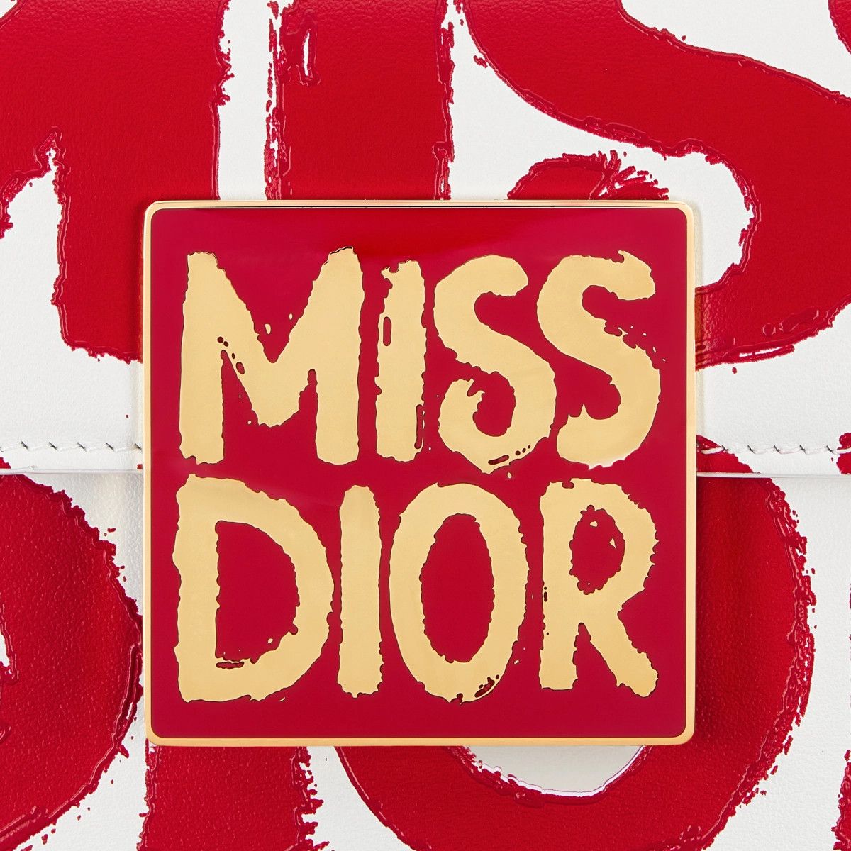 Dior o1bcso1str0226 Size:OS/Miss Dior Flap Bag in White/Red Size ONE SIZE - 4 Thumbnail