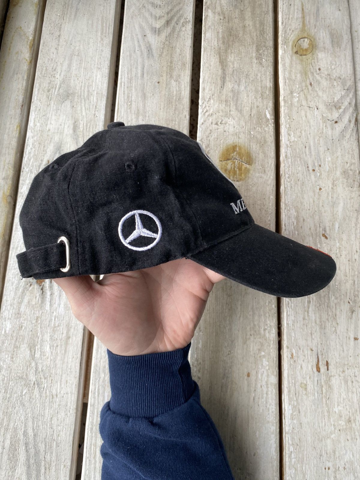 Mercedes-Benz × Vintage Vintage 00s Mercedes Benz Racing Formula One Cap Hat Size ONE SIZE - 4 Thumbnail