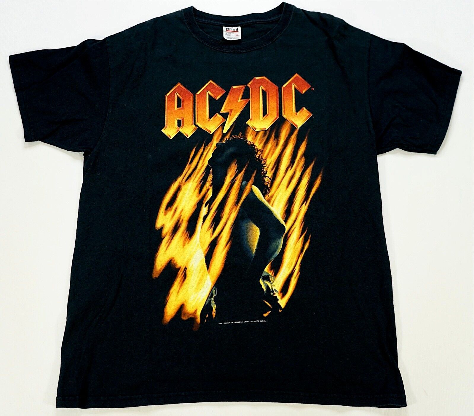 Vintage ACDC Vintage "Bon Fire" T Shirt Size XL GC Size US XL / EU 56 / 4 - 1 Thumbnail