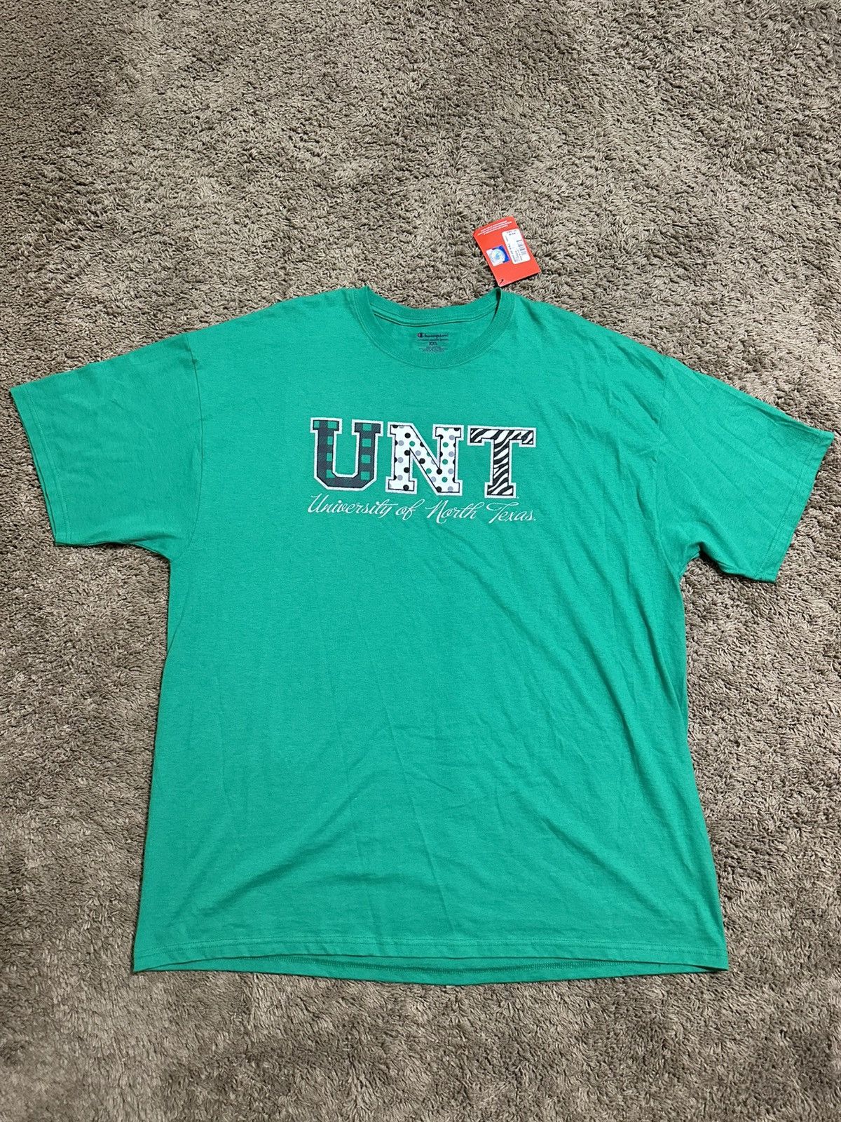 Champion × NCAA × Vintage Vintage NCAA Champion UNT Mean Green shirt 00s size 2XL Size US XXL / EU 58 / 5 - 2 Thumbnail