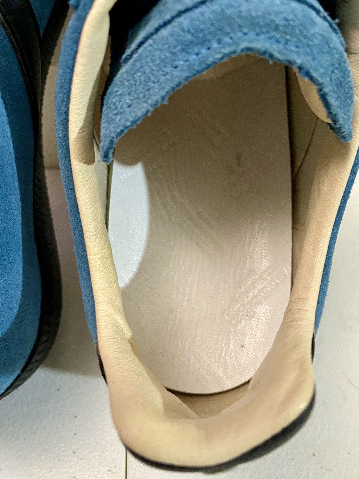 Maison Margiela Maison Margiela 22 🇮🇹 Teal Brush Suede Single Stitch GATs New Size US 7 / EU 40 - 13 Thumbnail