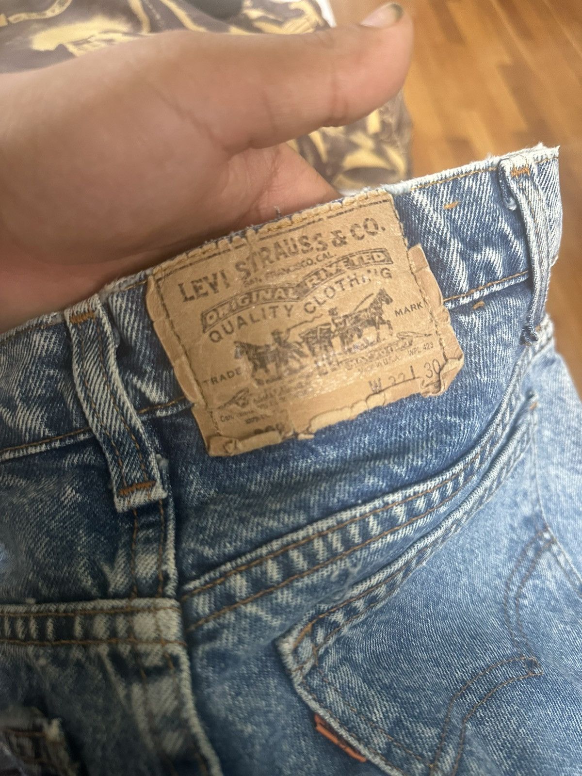 Levi's × Levi's Vintage Clothing × Vintage Vintage Levi’s Orange Tab 308 Jeans 90s washed Size 32" / US 10 / IT 46 - 4 Thumbnail