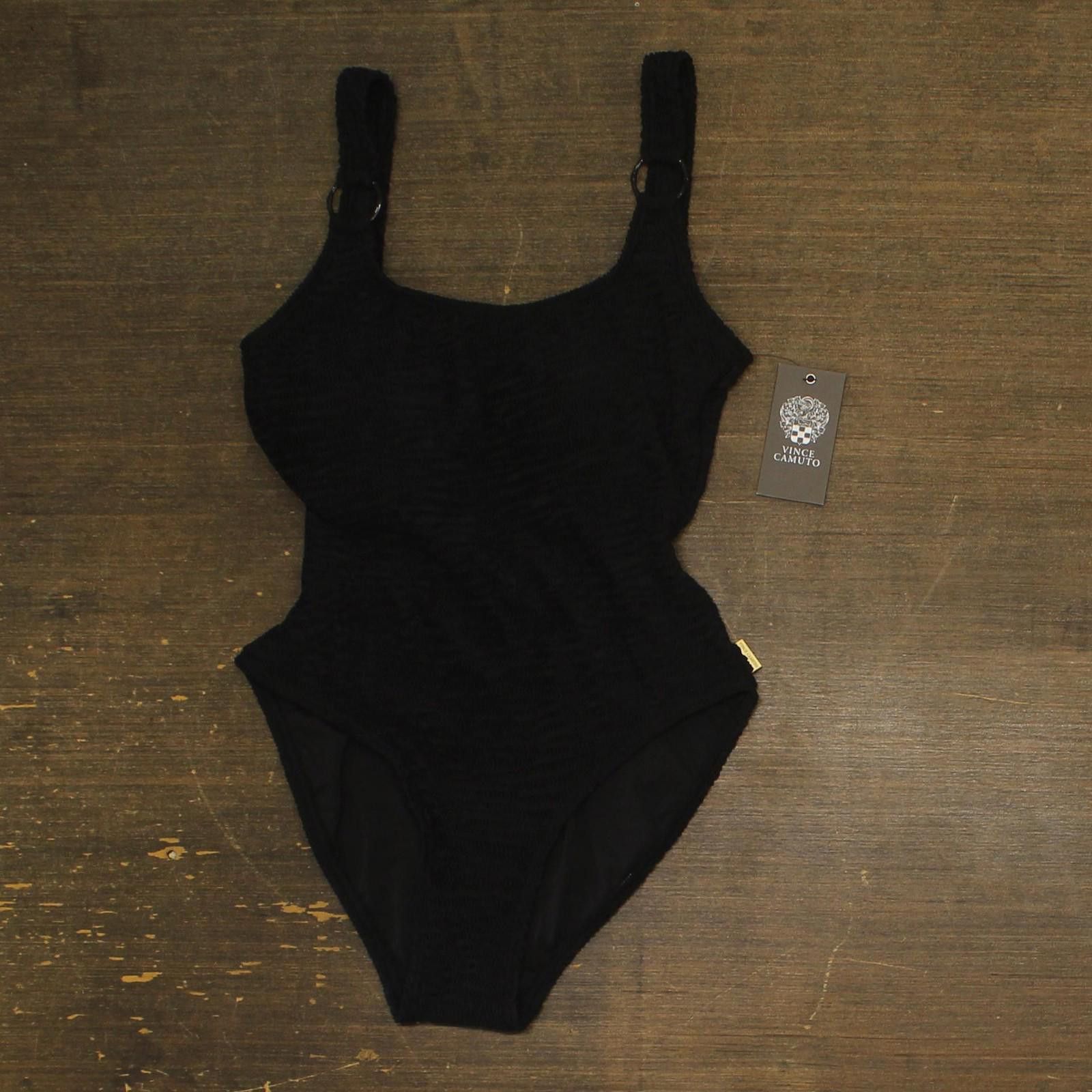 Vince Camuto Nwt Vince Camuto Ring One Piece Swimsuit V1l099 Black 4 Size ONE SIZE - 1 Thumbnail