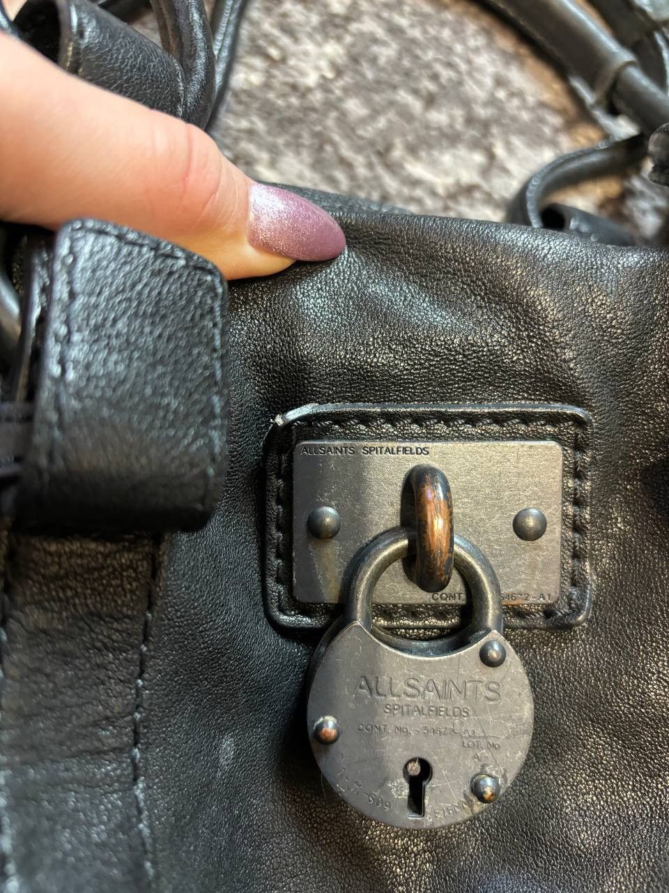 Allsaints × Vintage Vintage Y2K Allsaints Leather Archival Opium Shoulder Bag Size ONE SIZE - 6 Thumbnail