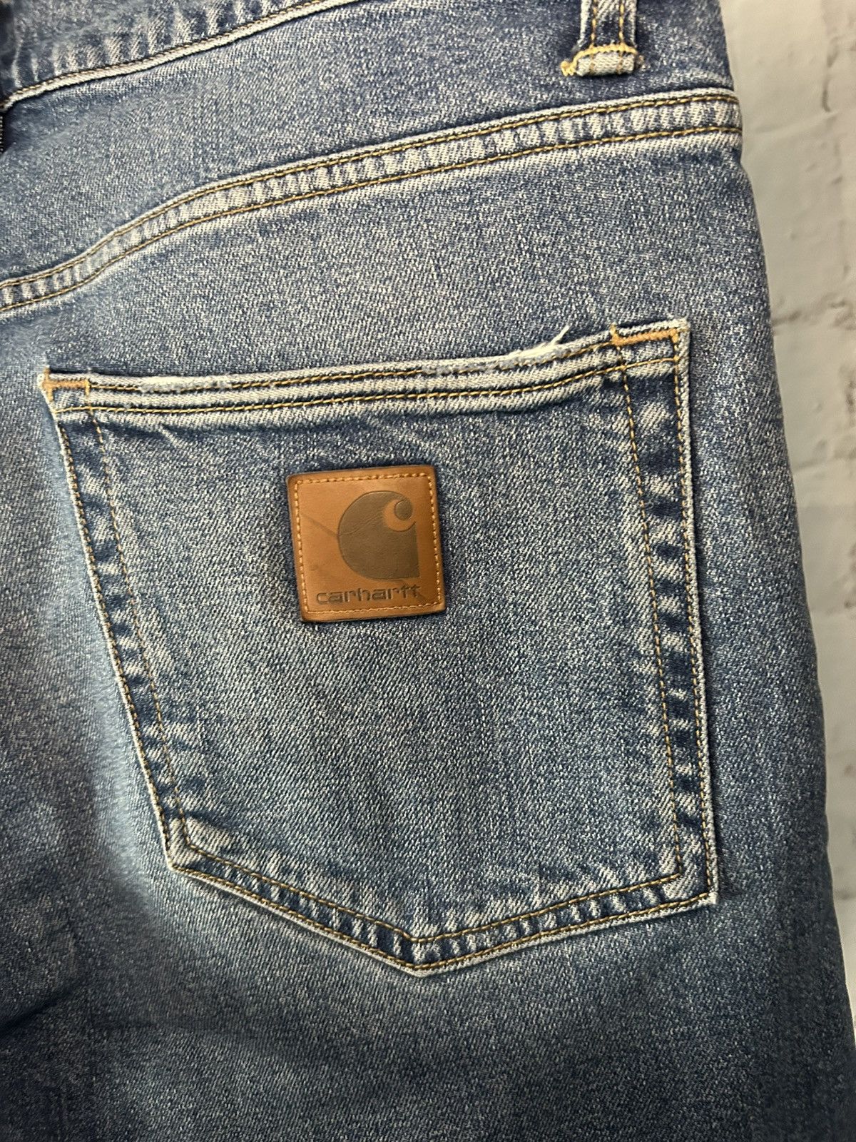 Carhartt Carhartt WIP Blue Denim Jeans – Size 33/32 Size US 33 - 7 Thumbnail