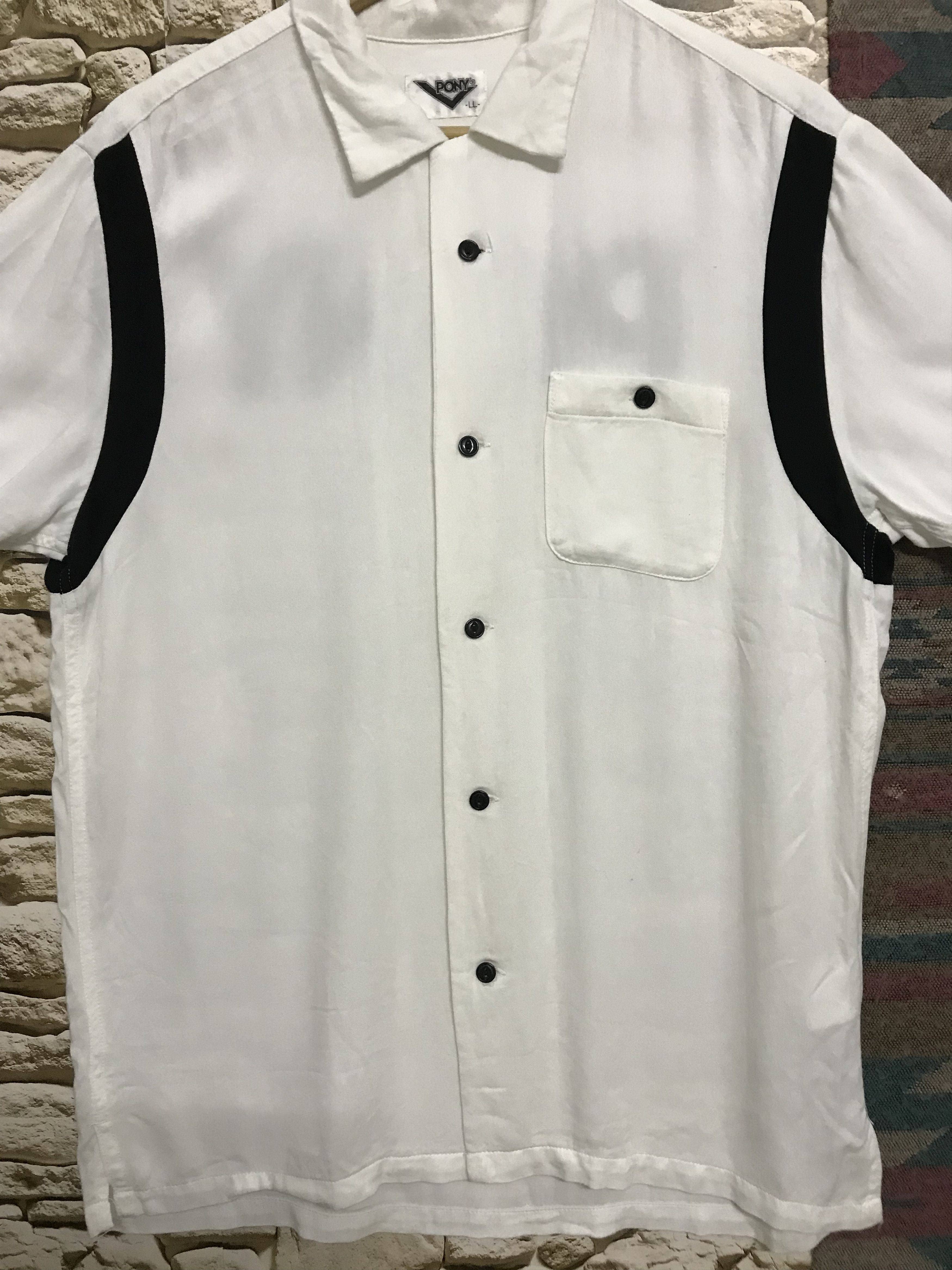 PONY Pony Rayon Bowling Shirt Size US L / EU 52-54 / 3 - 3 Thumbnail
