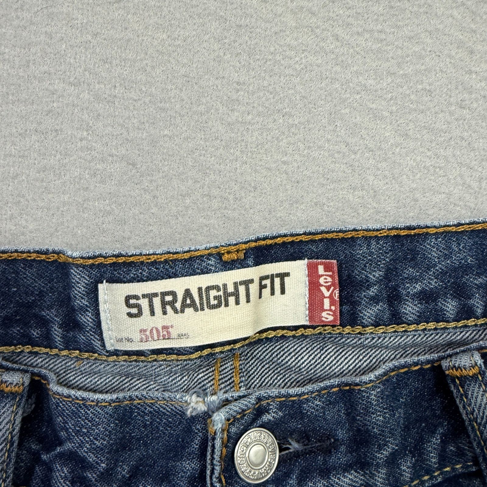 Levi's Vintage Levis 505 Jeans Men 34x29 (Fits 34x27) Blue Straight Size US 34 / EU 50 - 3 Thumbnail