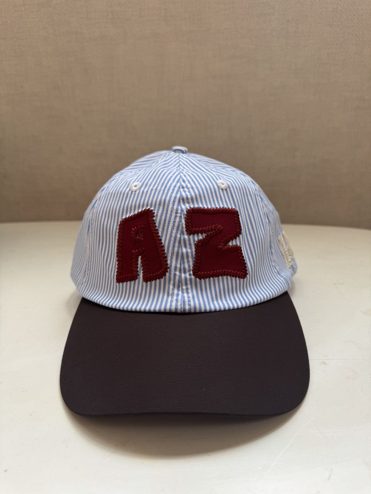 Alex Zono (New) Alex Zono Dad Cap Stripe Blue Running Hat Size ONE SIZE - 1 Thumbnail