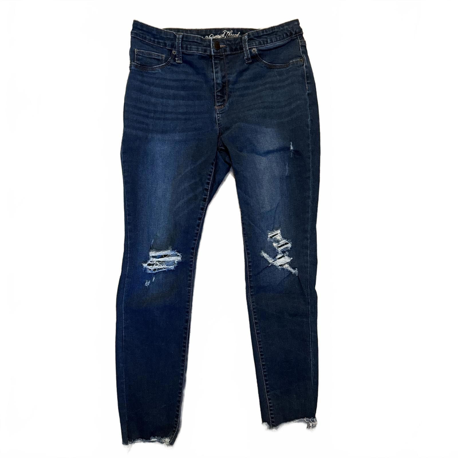 Designer Universal Thread distressed raw-hem jeggings – women’s 14W Size 36" / US 14 / IT 50 - 1 Thumbnail