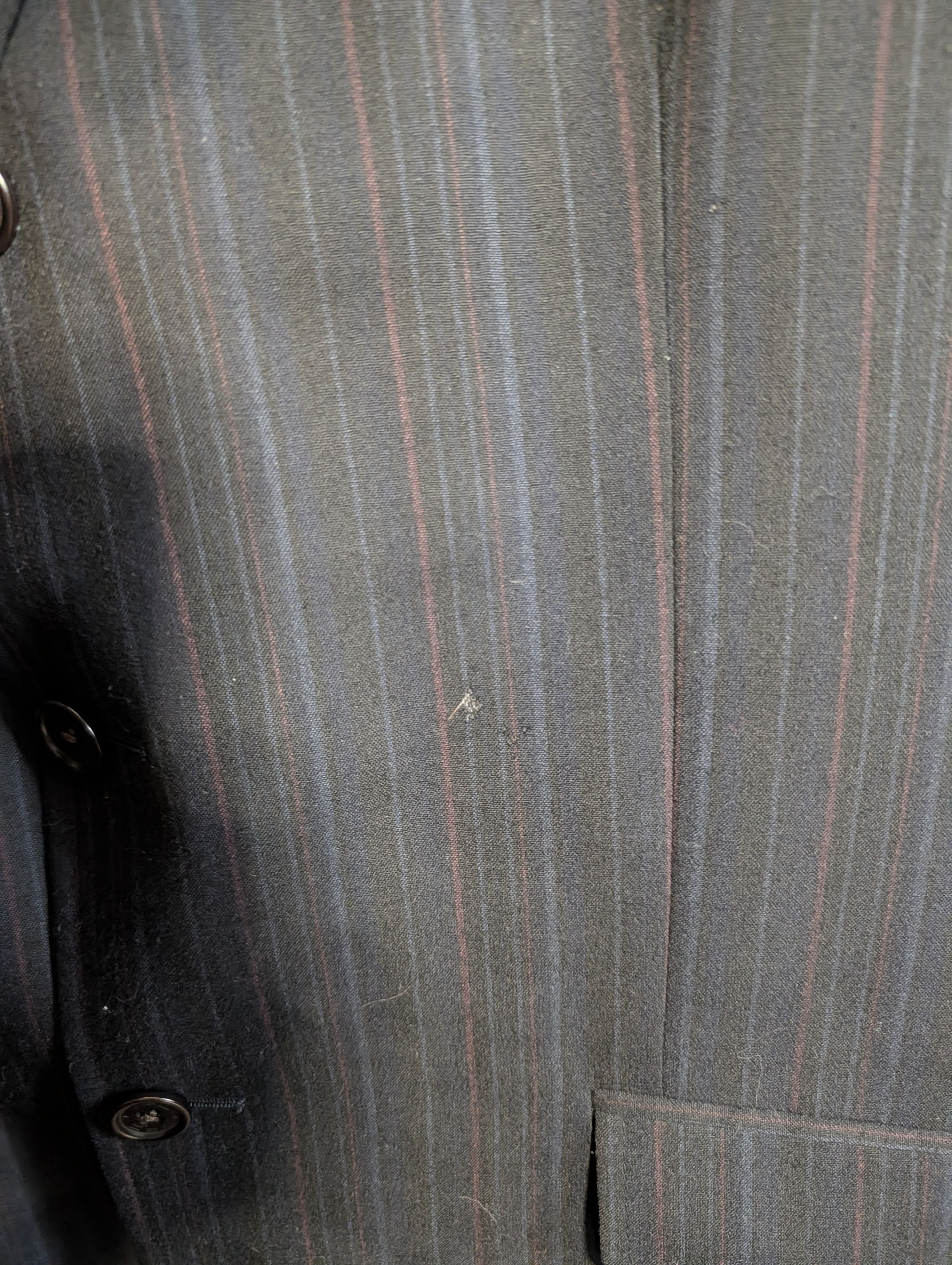 Etro Navy striped pure wool made in Italy blazer READ DESC Size 42R - 4 Thumbnail