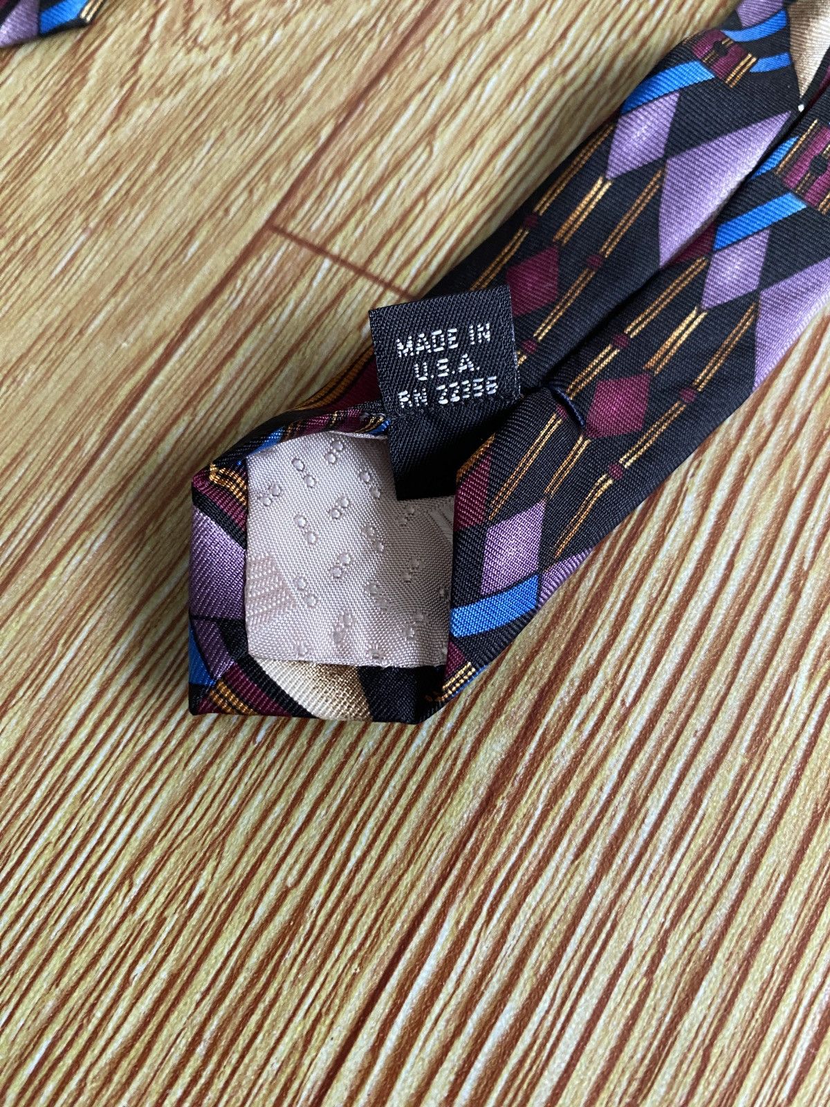 Givenchy Very Rare Vintage Brand Givenchy 100% Silk Necktie 1990s Size ONE SIZE - 7 Thumbnail