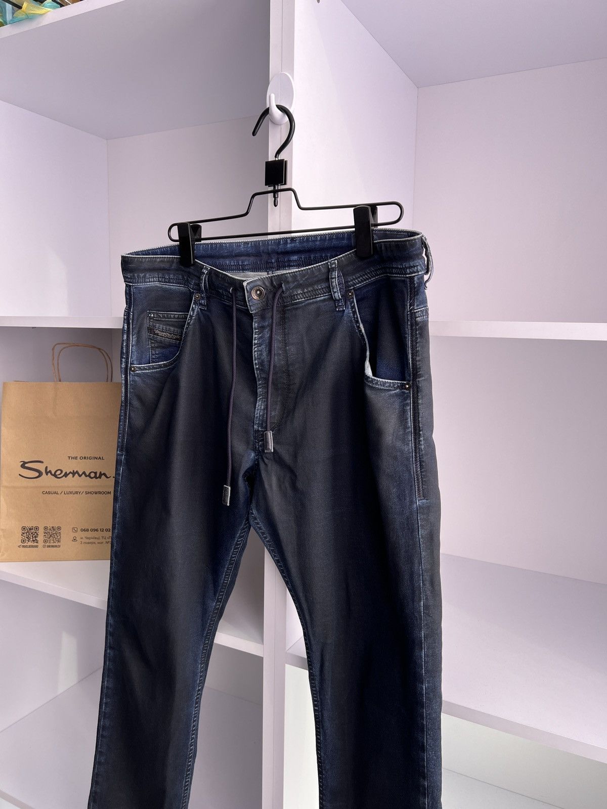Diesel × Vintage Vintage Diesel Krooley CB-Ne Blue Denim Jeans Size US 34 / EU 50 - 7 Thumbnail