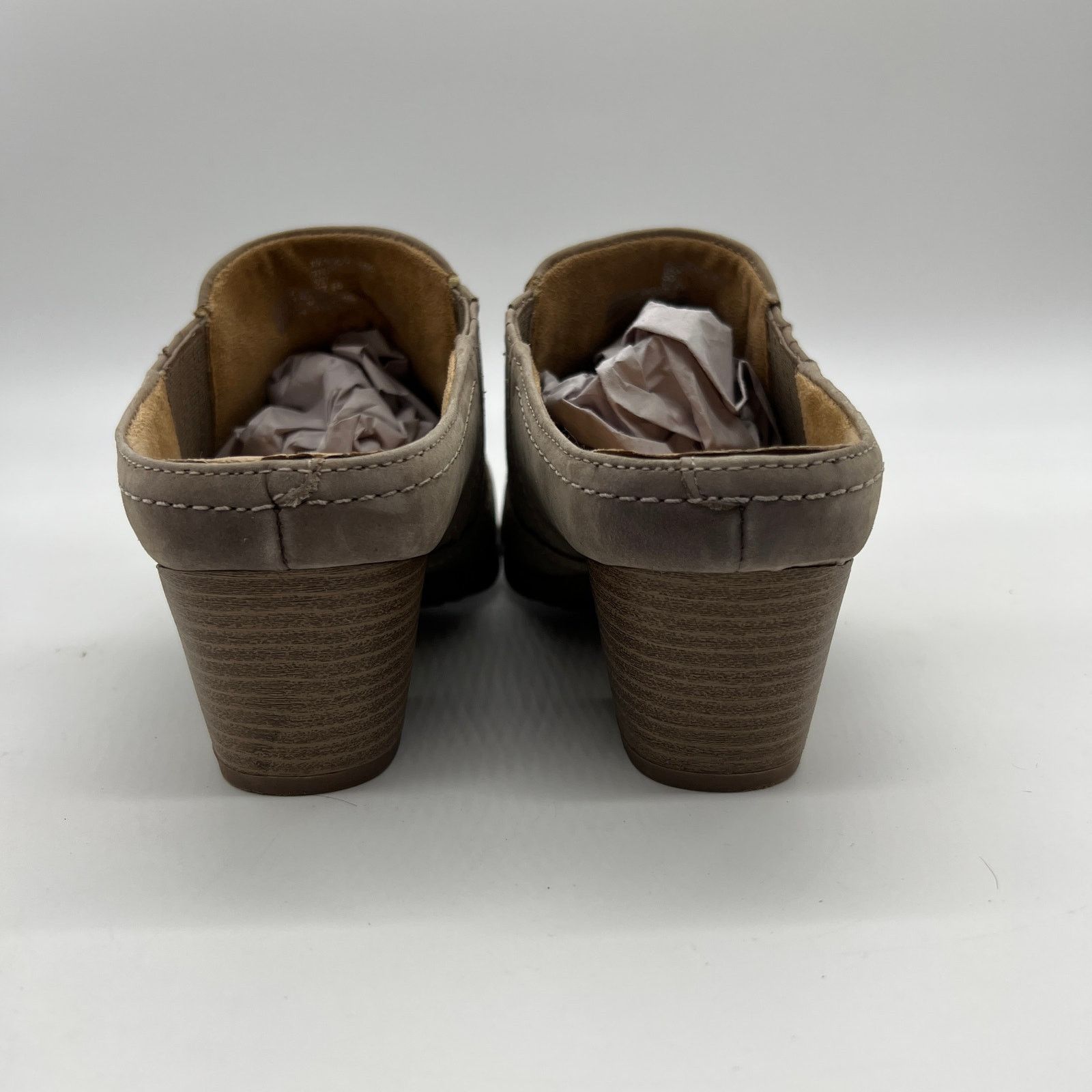 SKECHERS Earth Women's Size 9D Taupe Mules Nubuck Western Detailed Size US 9 / IT 39 - 5 Thumbnail
