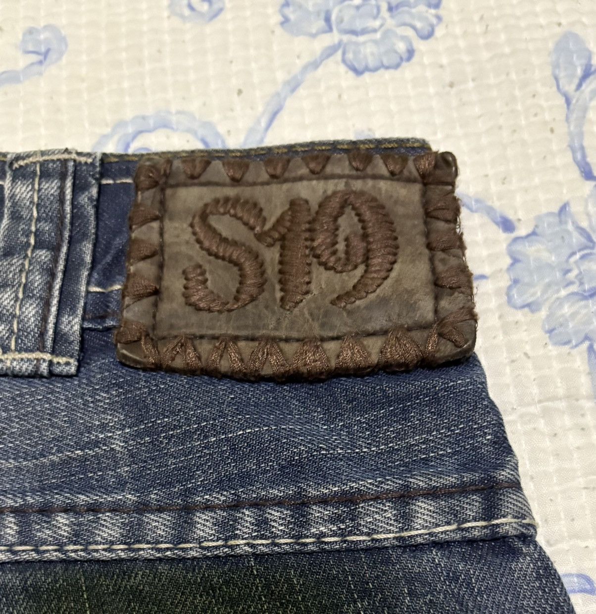 Vintage S19 Streetwear Jeans Distressed Denim Size US 32 / EU 48 - 15 Thumbnail