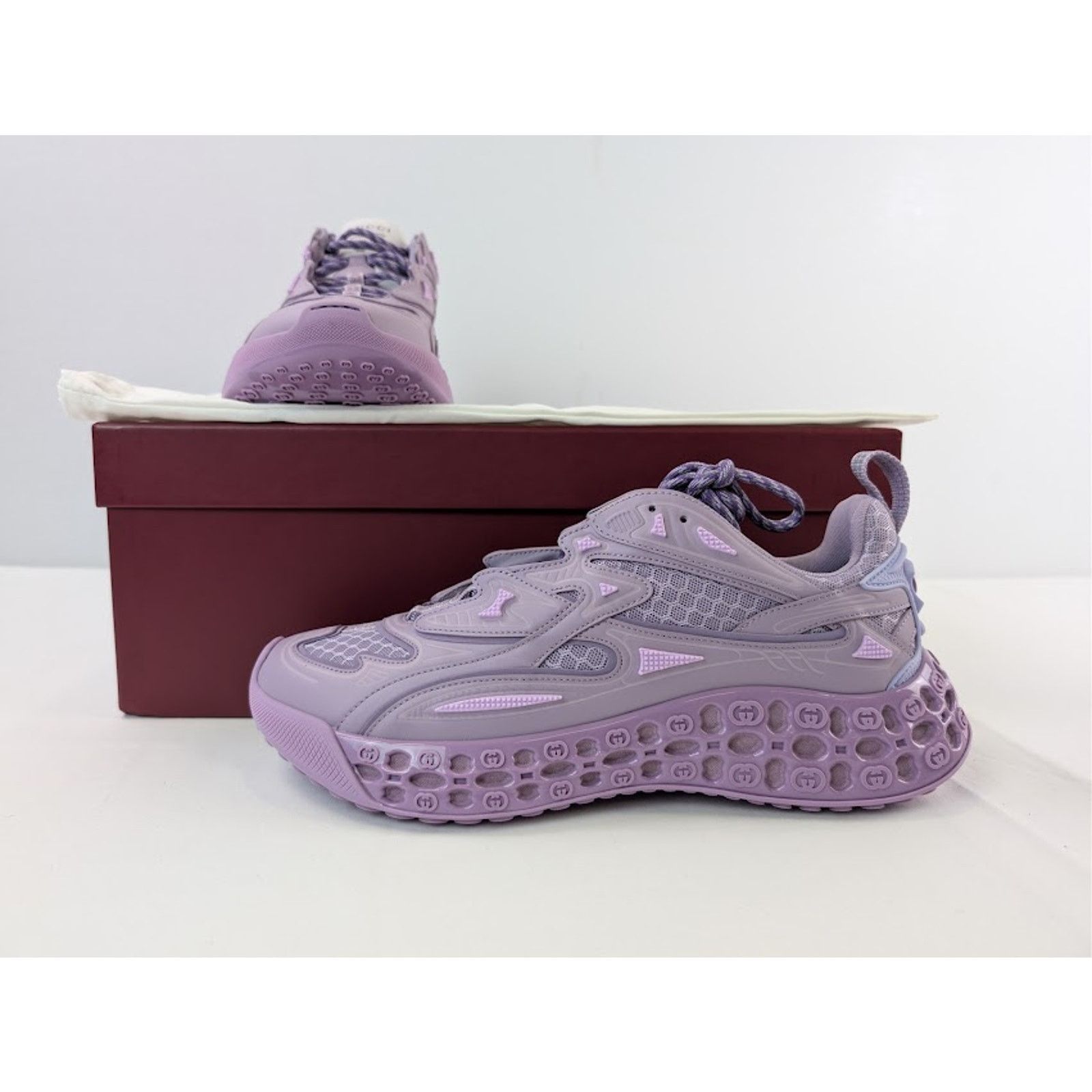 Gucci o1rshd1 Cub3d Sneaker in Purple Demetra Size US 11 / EU 44 - 21 Thumbnail
